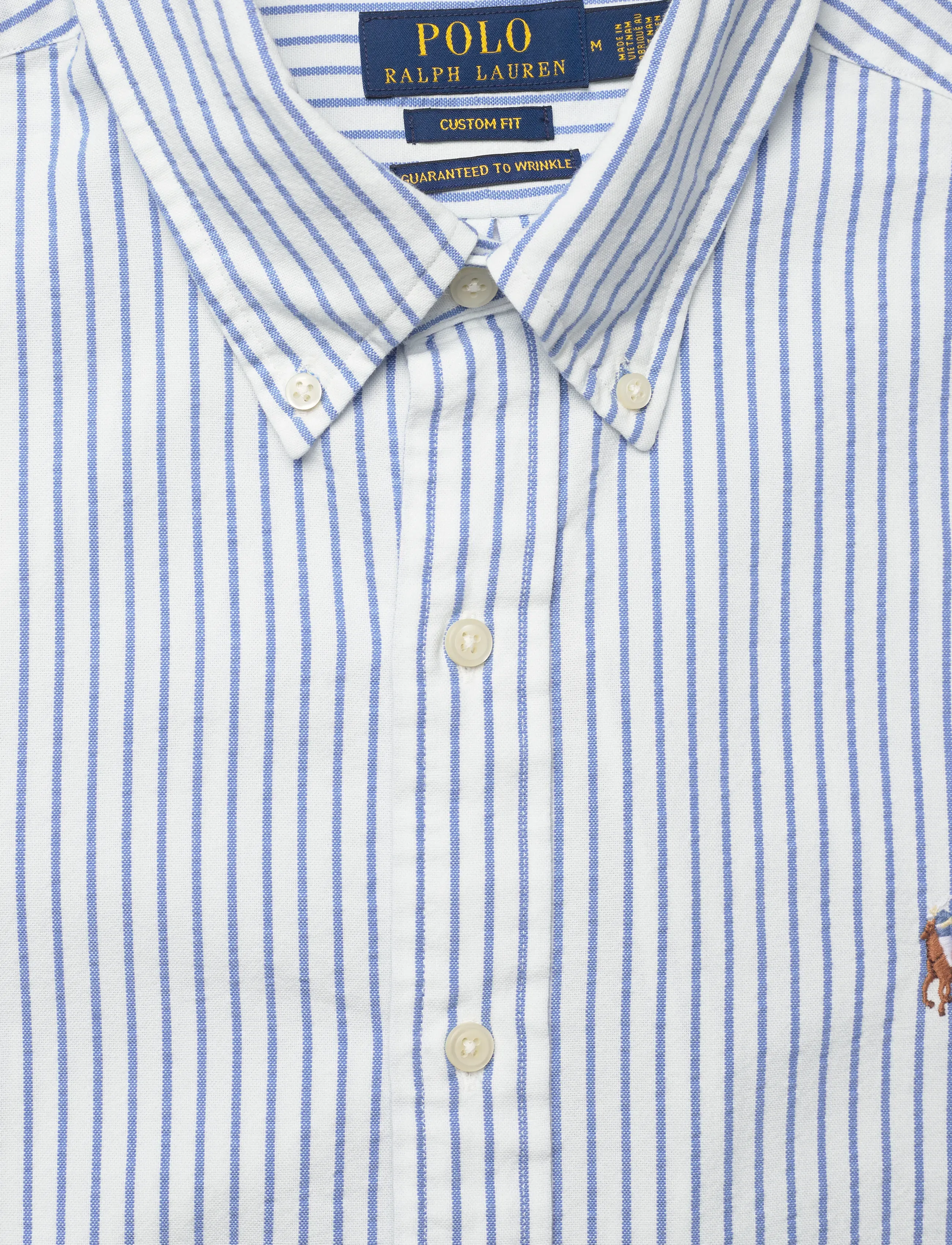 Polo Ralph Lauren - Custom Fit Seersucker Oxford Shirt - stribede skjorter - 7124c white bsr b - 2