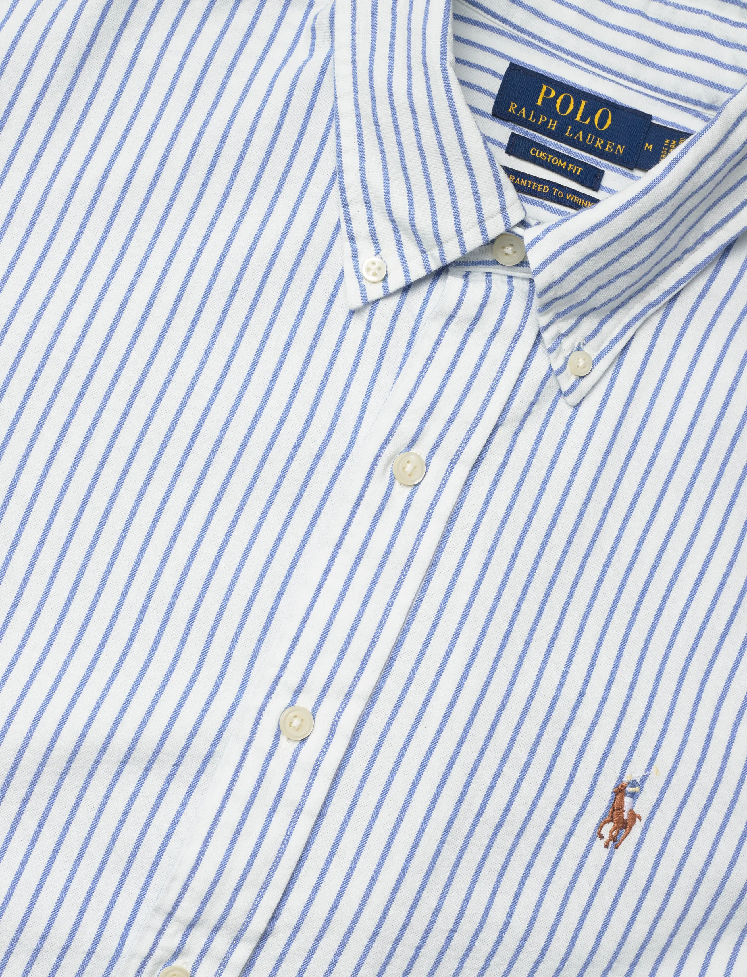 Polo Ralph Lauren - Custom Fit Seersucker Oxford Shirt - stribede skjorter - 7124c white bsr b - 3