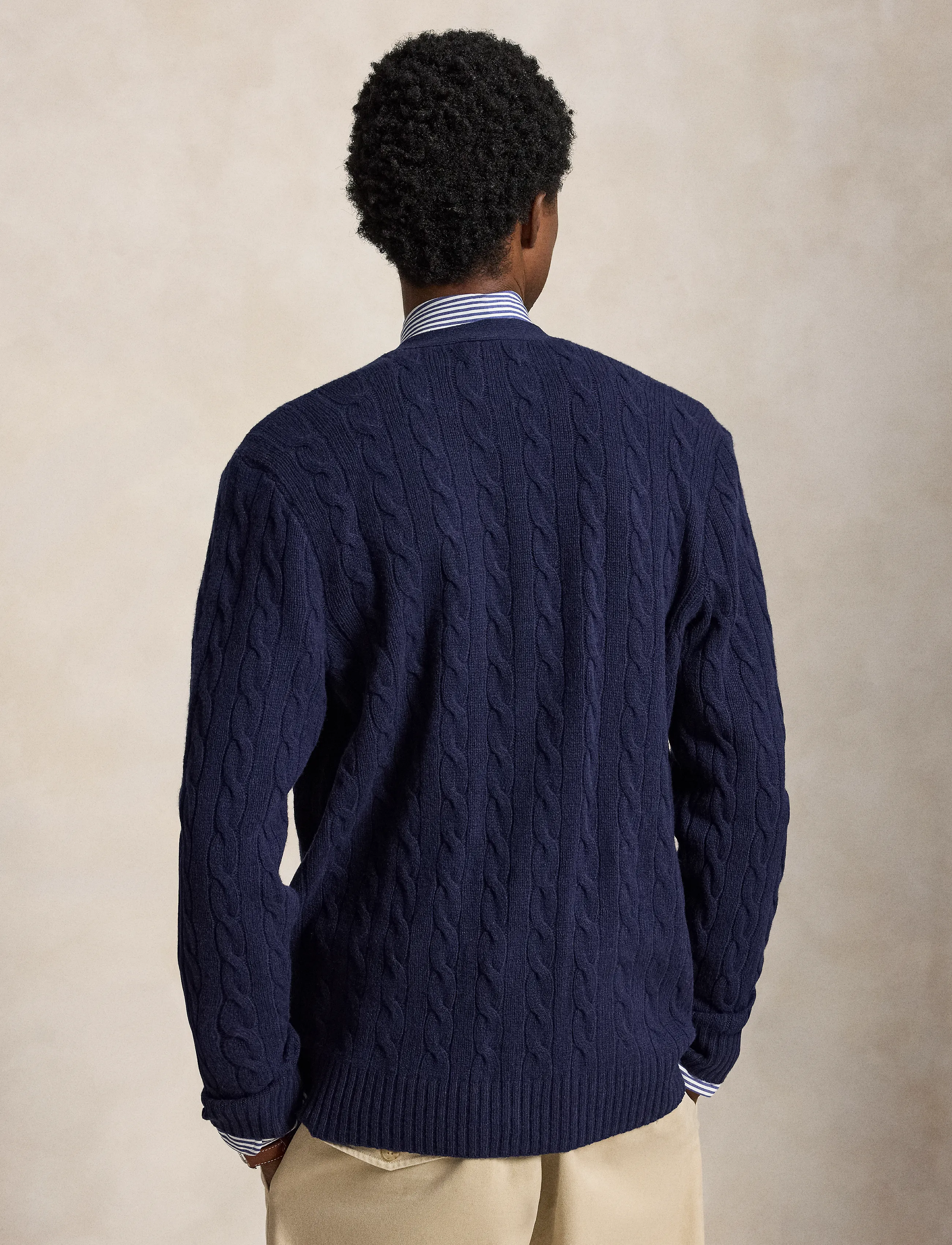 Polo Ralph Lauren - Cable-Knit Wool-Cashmere Cardigan - hunter navy - 2