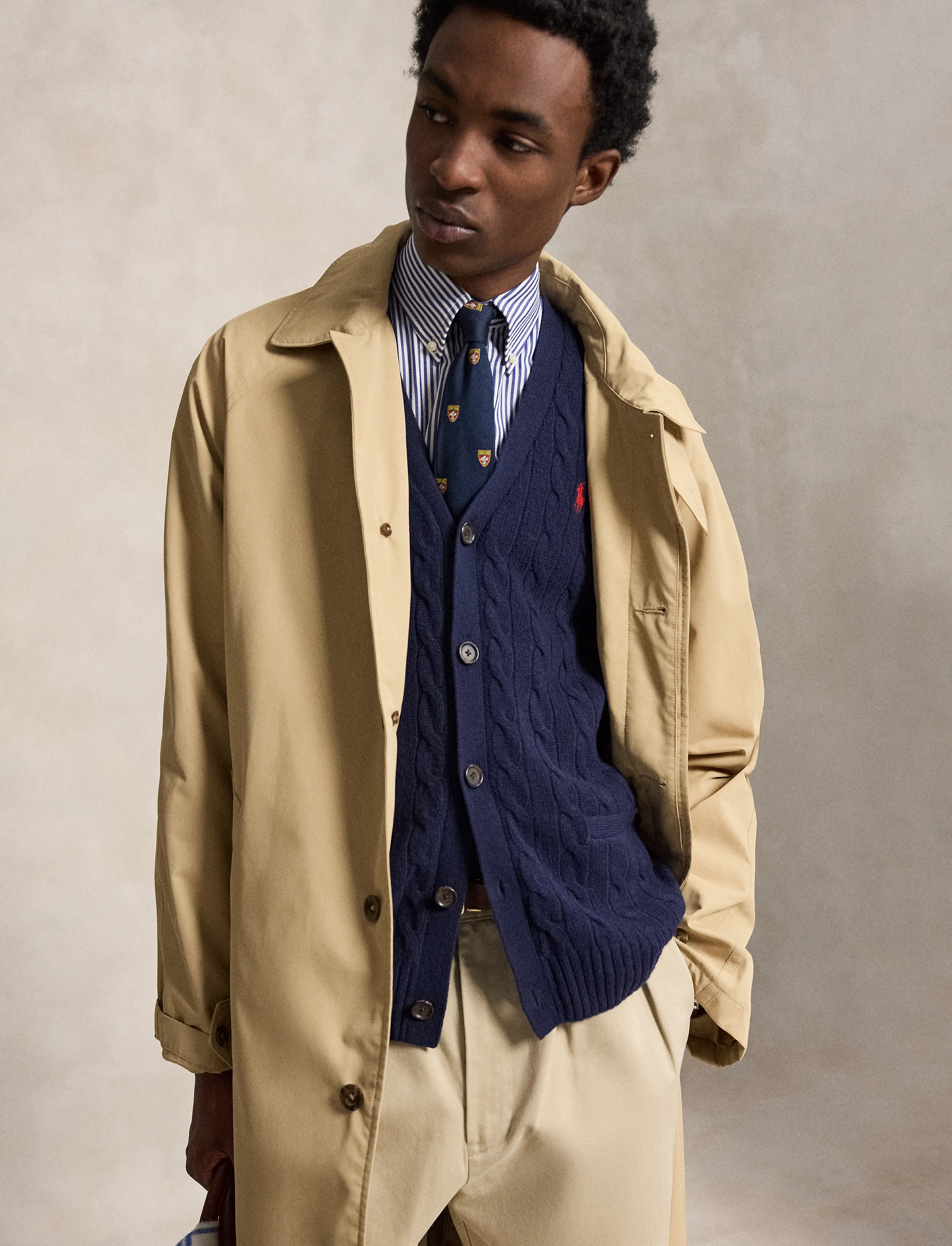 Polo Ralph Lauren - Cable-Knit Wool-Cashmere Cardigan - hunter navy - 3
