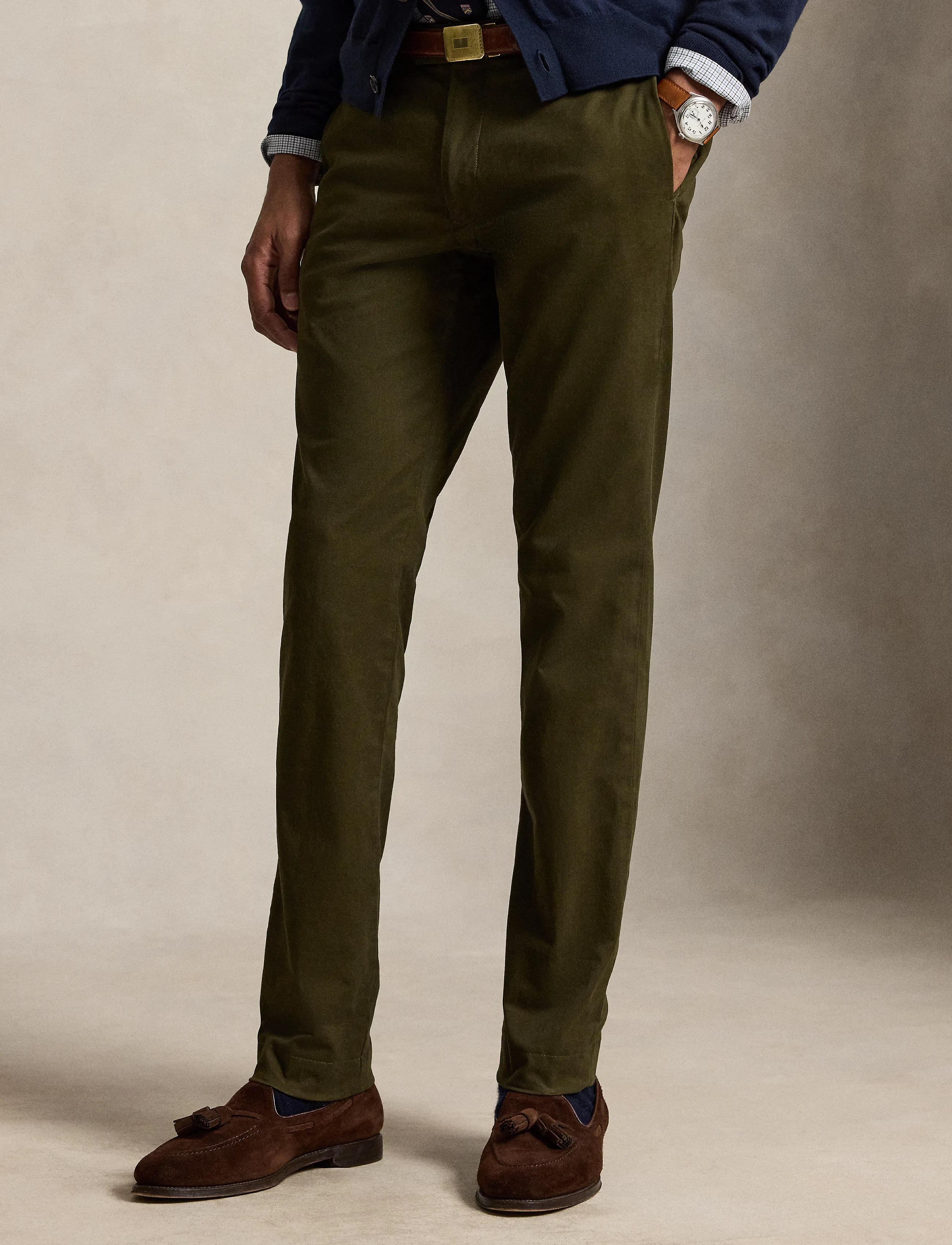 Polo Ralph Lauren - Greenwich Slim Fit Stretch Chino Pant - chino bikses - dark loden - 4