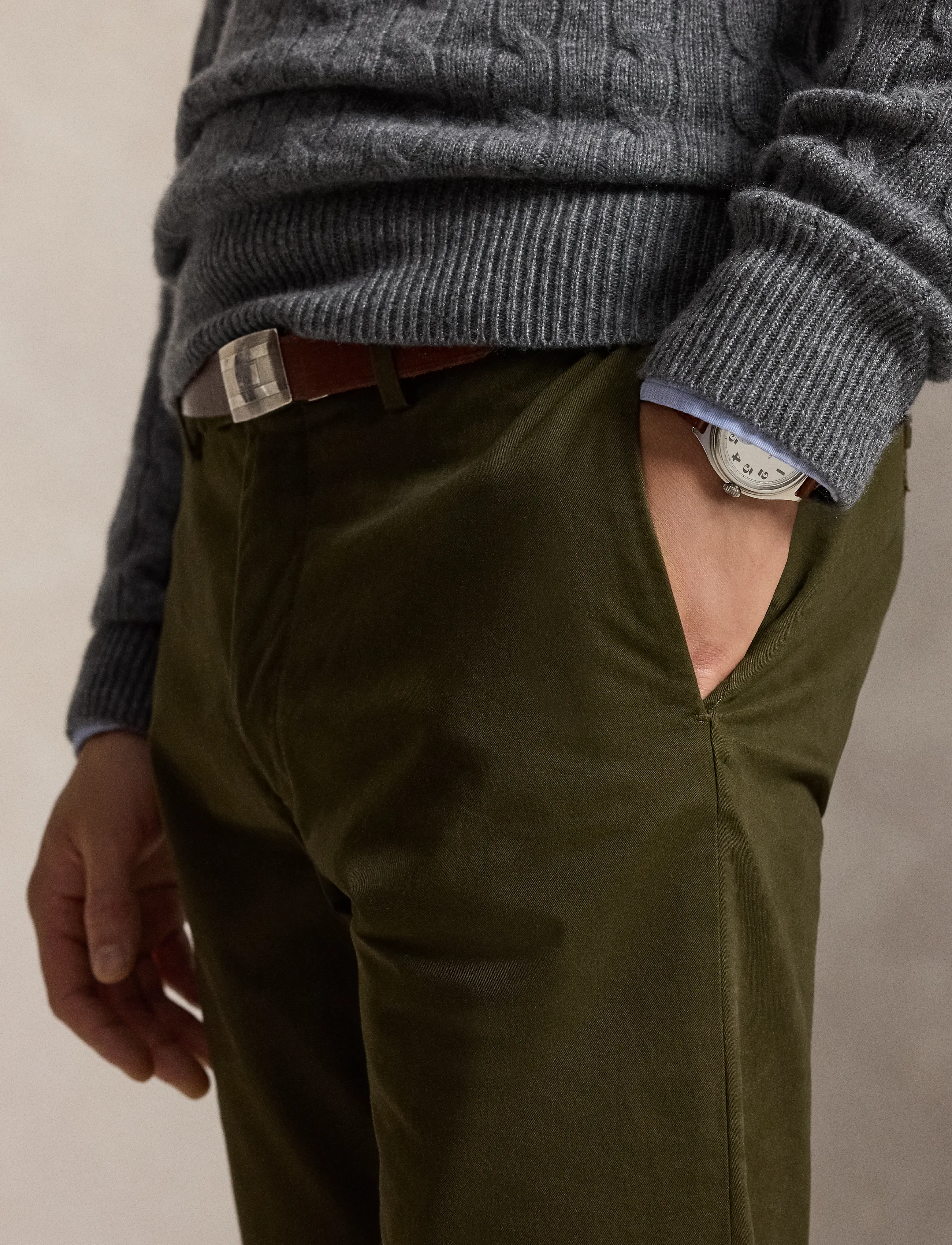Polo Ralph Lauren - Greenwich Slim Fit Stretch Chino Pant - chino bikses - dark loden - 5