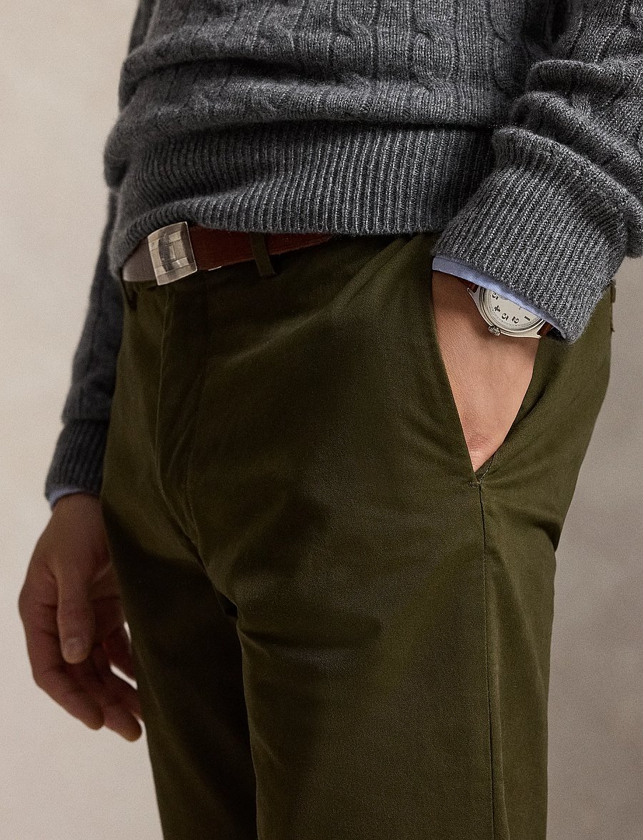 Polo Ralph Lauren - Greenwich Slim Fit Stretch Chino Pant - chinos - dark loden - 5