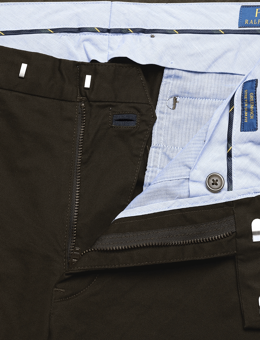 Polo Ralph Lauren - Greenwich Slim Fit Stretch Chino Pant - chinos - dark loden - 3