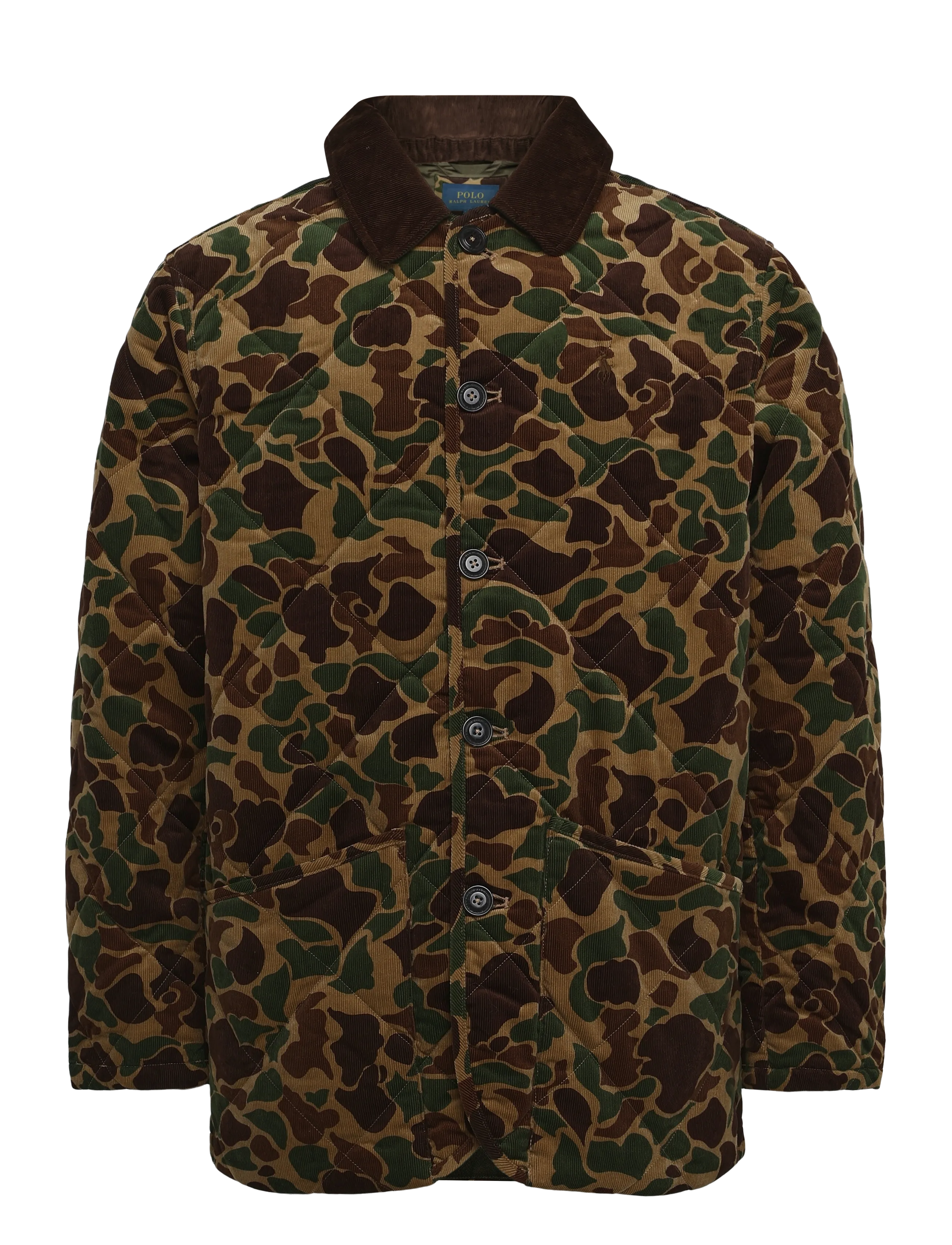 Polo Ralph Lauren - Camo-Print Quilted Corduroy Barn Coat - gesteppt - frogskin camo - 1