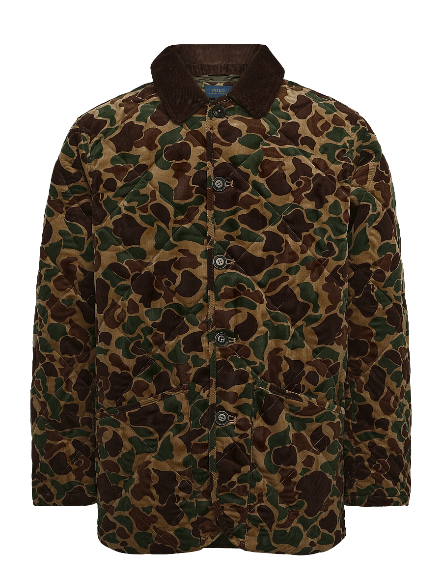 Polo Ralph Lauren - Camo-Print Quilted Corduroy Barn Coat - gesteppt - frogskin camo - 1