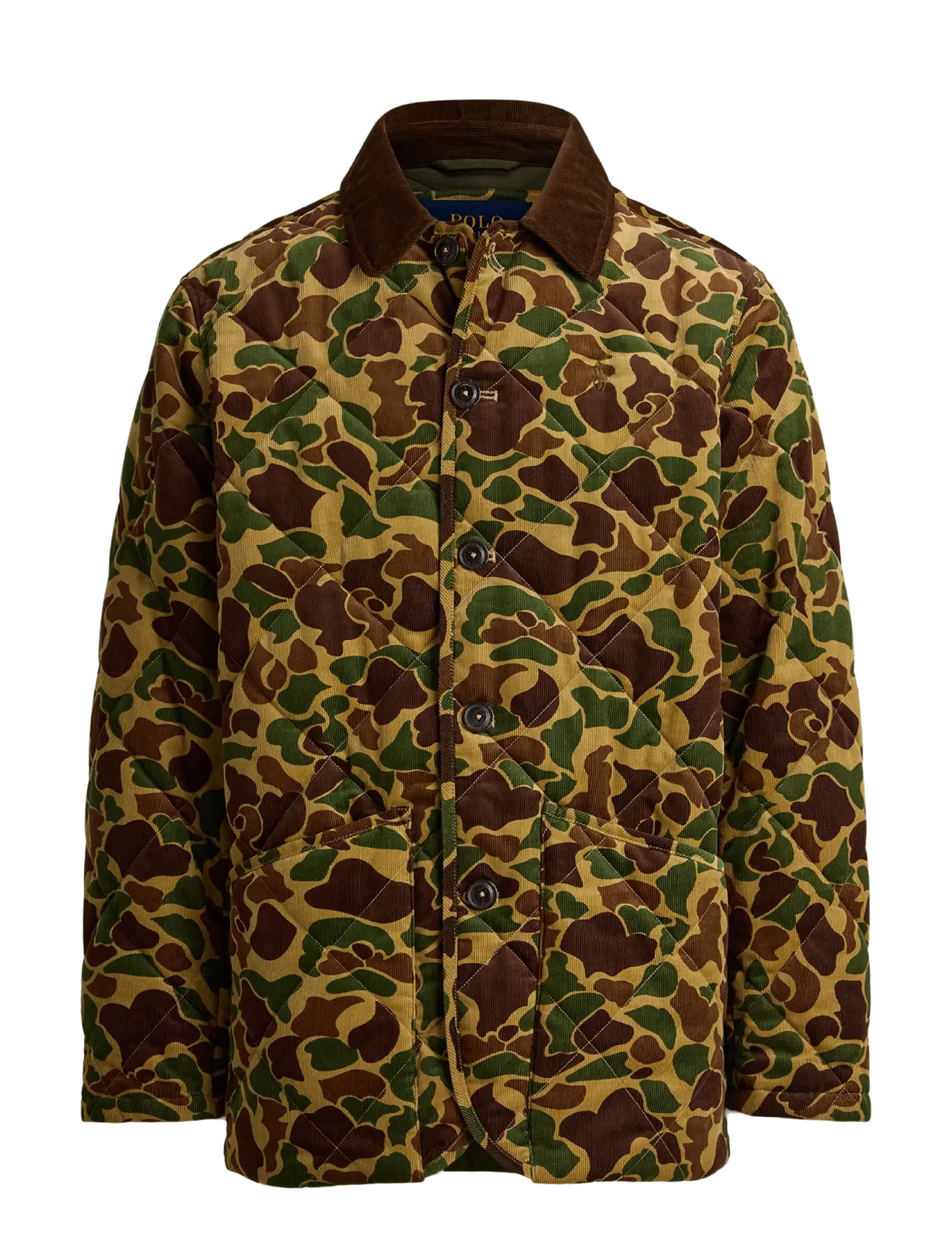 Polo Ralph Lauren - Camo-Print Quilted Corduroy Barn Coat - quilted jackets - frogskin camo - 1