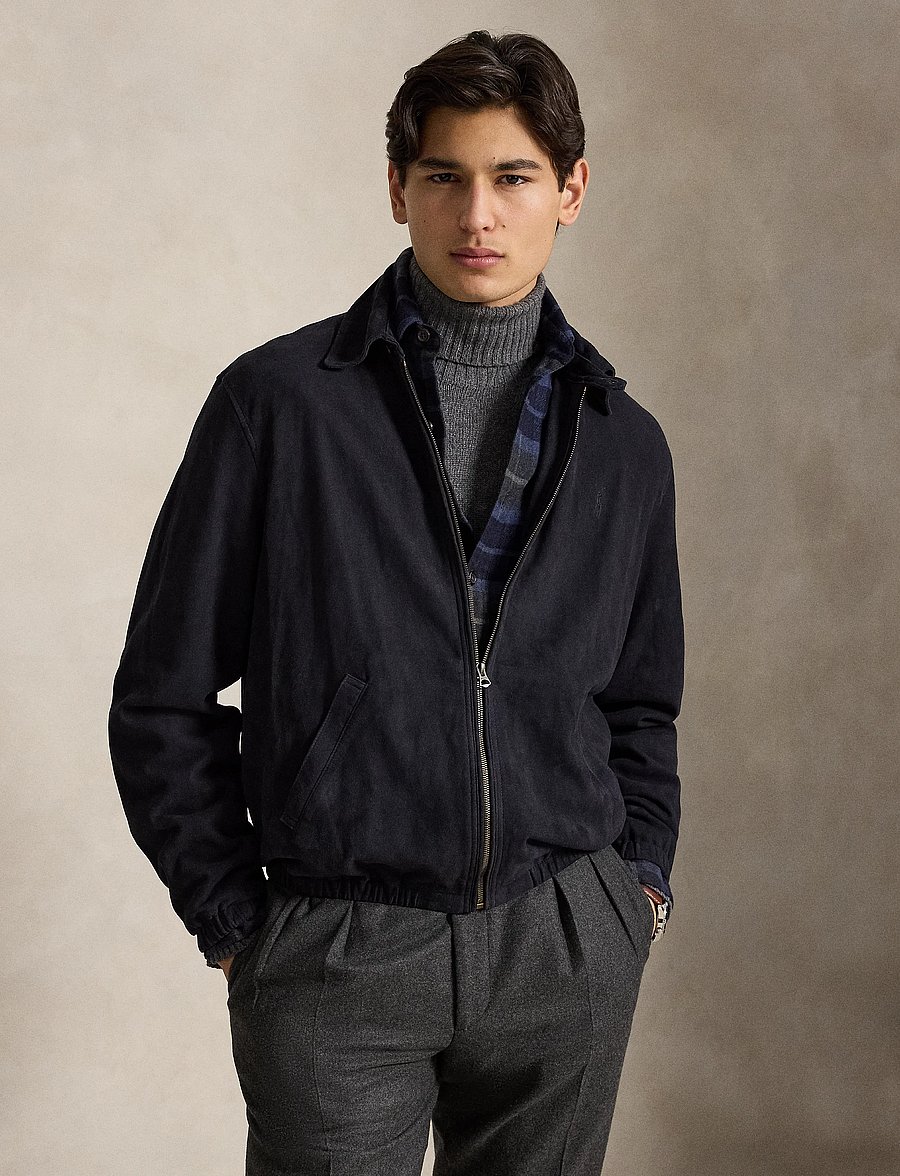 Polo Ralph Lauren - The Bayport Suede Jacket - forårsjakker - collection navy - 2