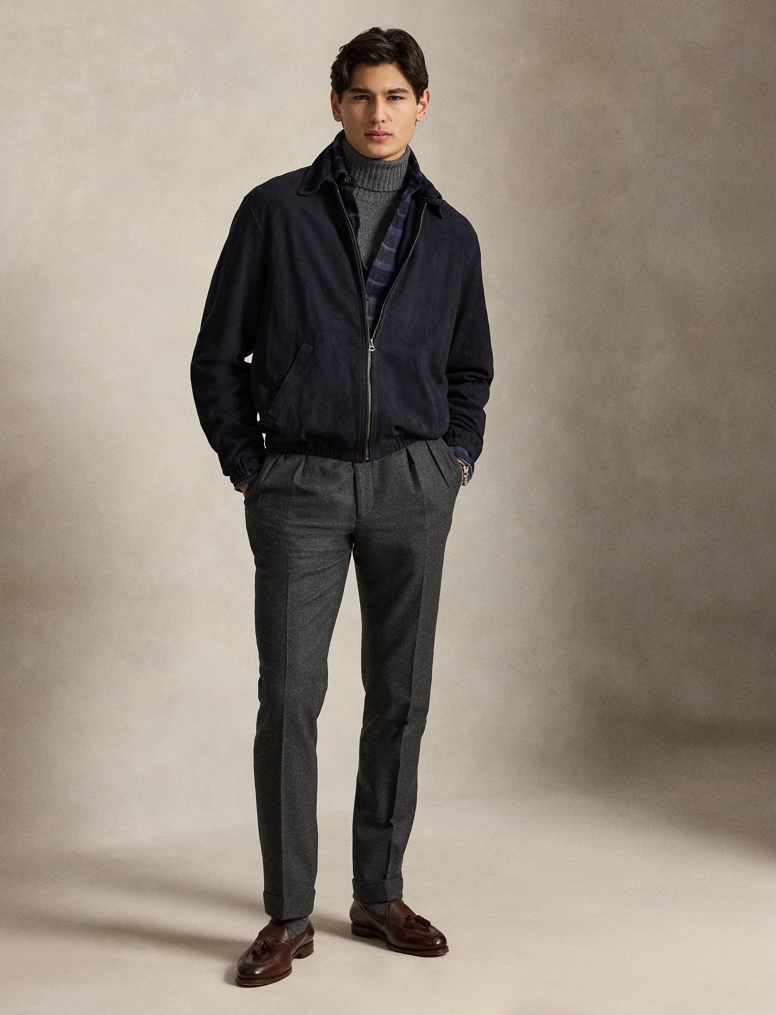 Polo Ralph Lauren - The Bayport Suede Jacket - forårsjakker - collection navy - 4