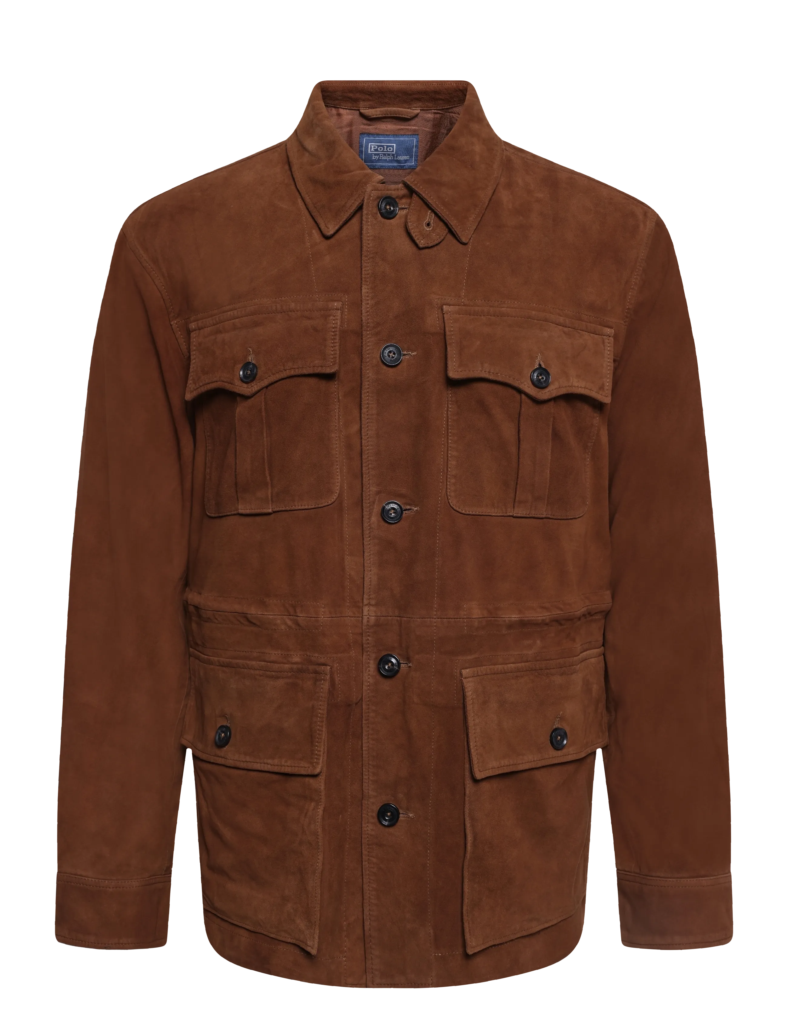 Polo Ralph Lauren Suede Utility Jacket - Kleidung - SMITH BROWN / brown