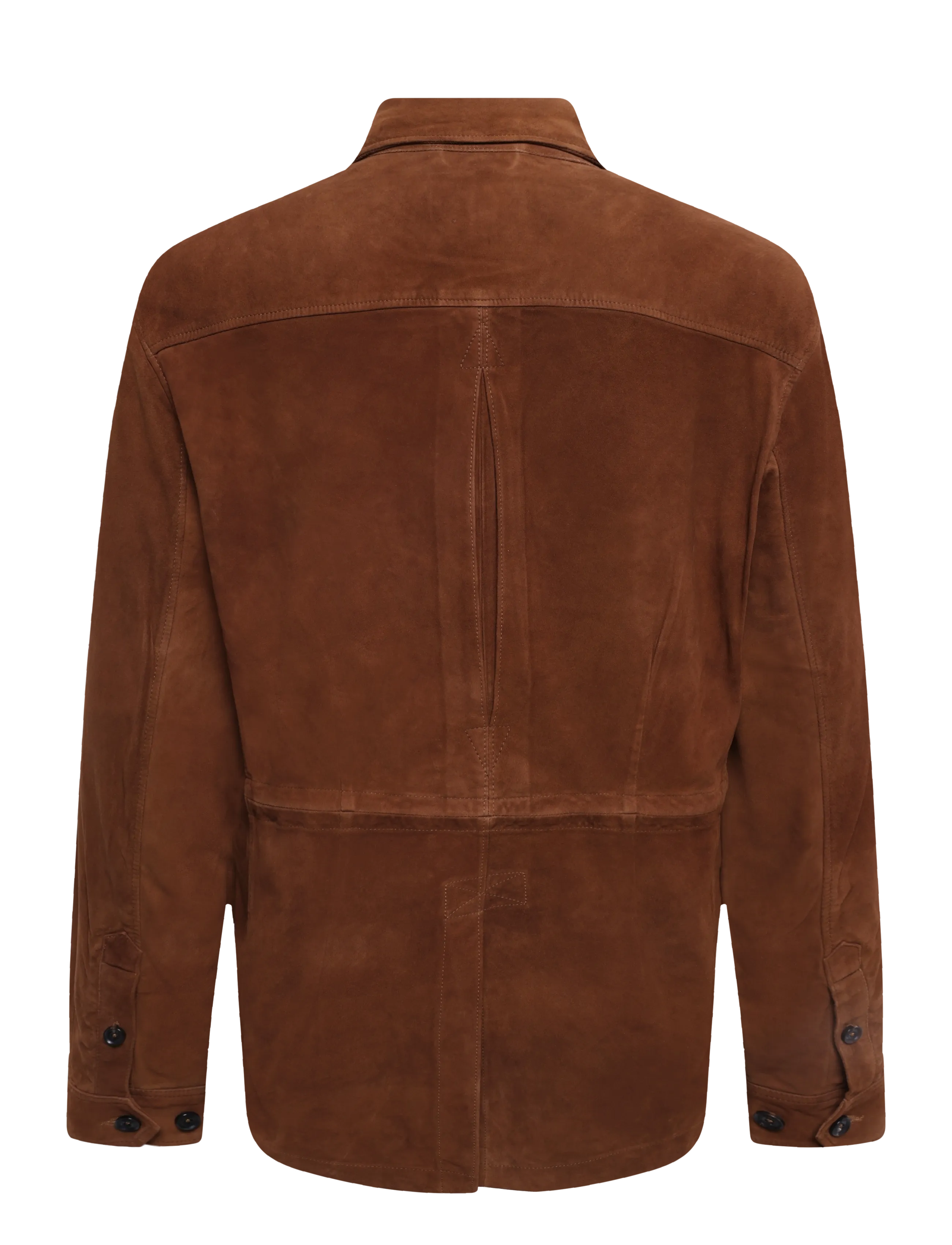 Polo Ralph Lauren - Suede Utility Jacket - Überhemden - smith brown - 3