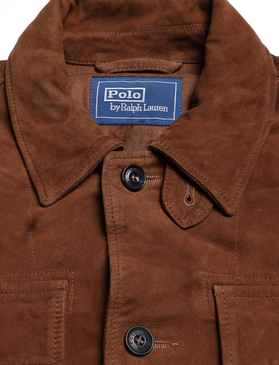 Polo Ralph Lauren - Suede Utility Jacket - Überhemden - smith brown - 5