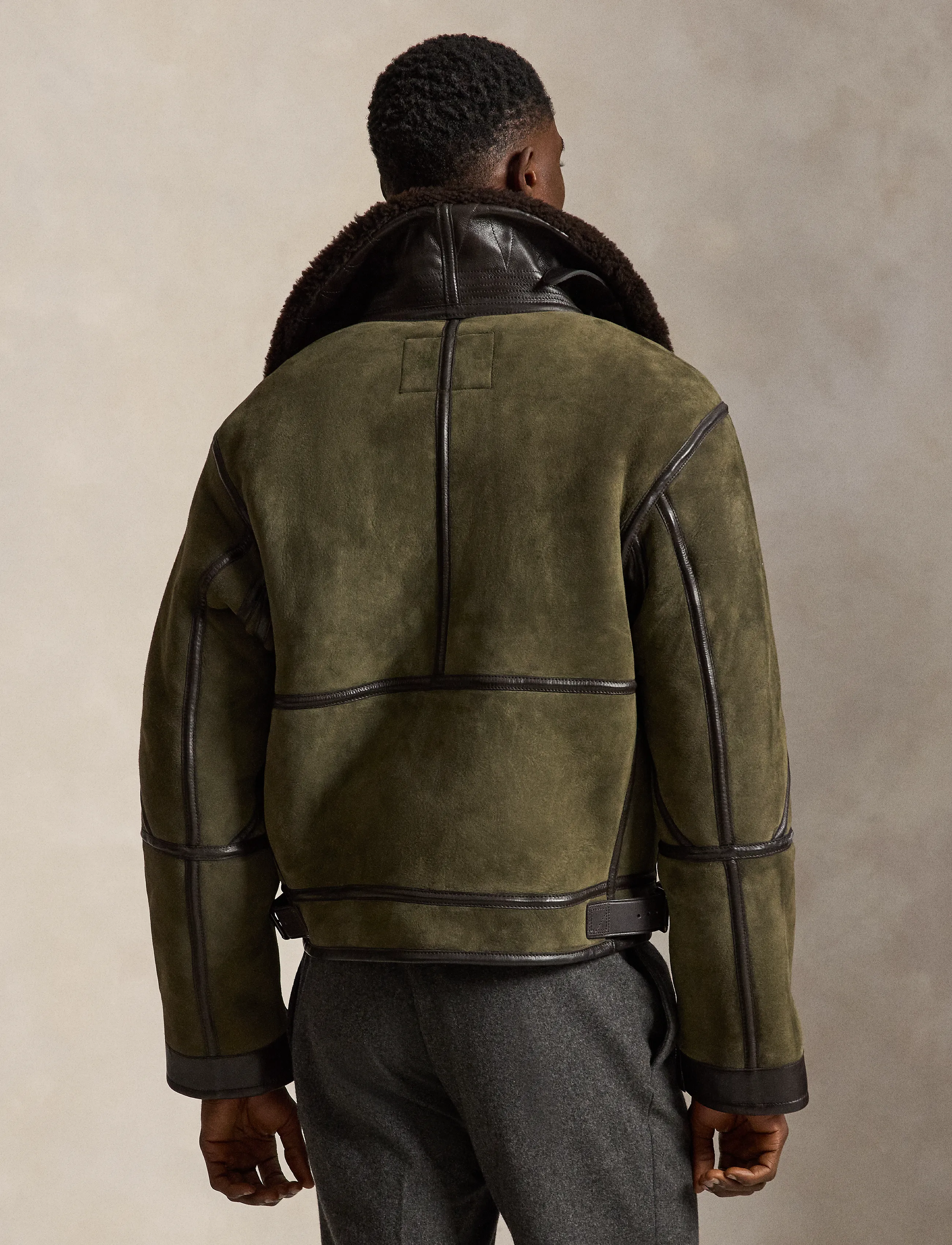 Polo Ralph Lauren Shearling Flight Jacket jackor herr – bild 2