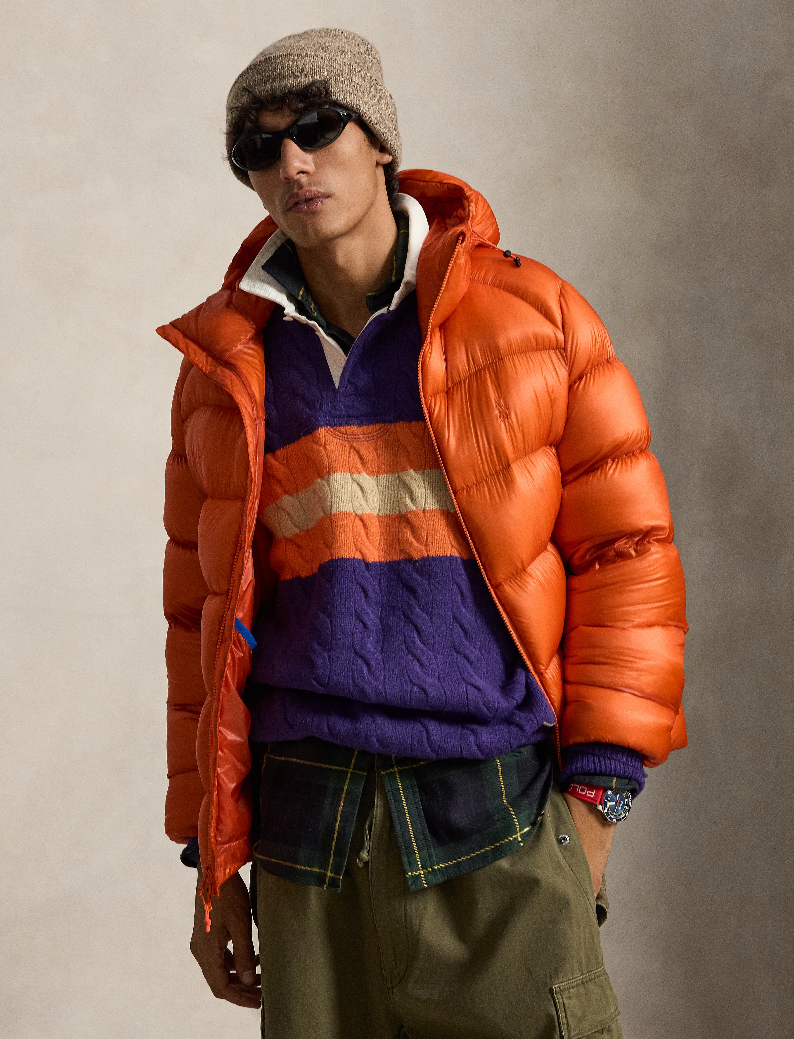 Polo Ralph Lauren The Hawthorne Down Jacket - Jackets - COASTAL ORANGE / orange