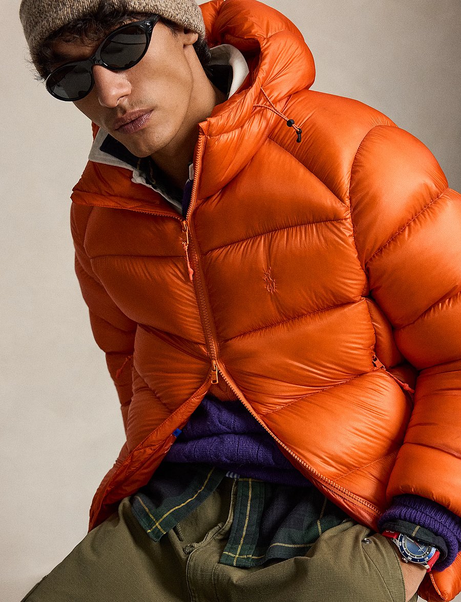 Polo Ralph Lauren - The Hawthorne Down Jacket - kurtki puchowe - coastal orange - 4