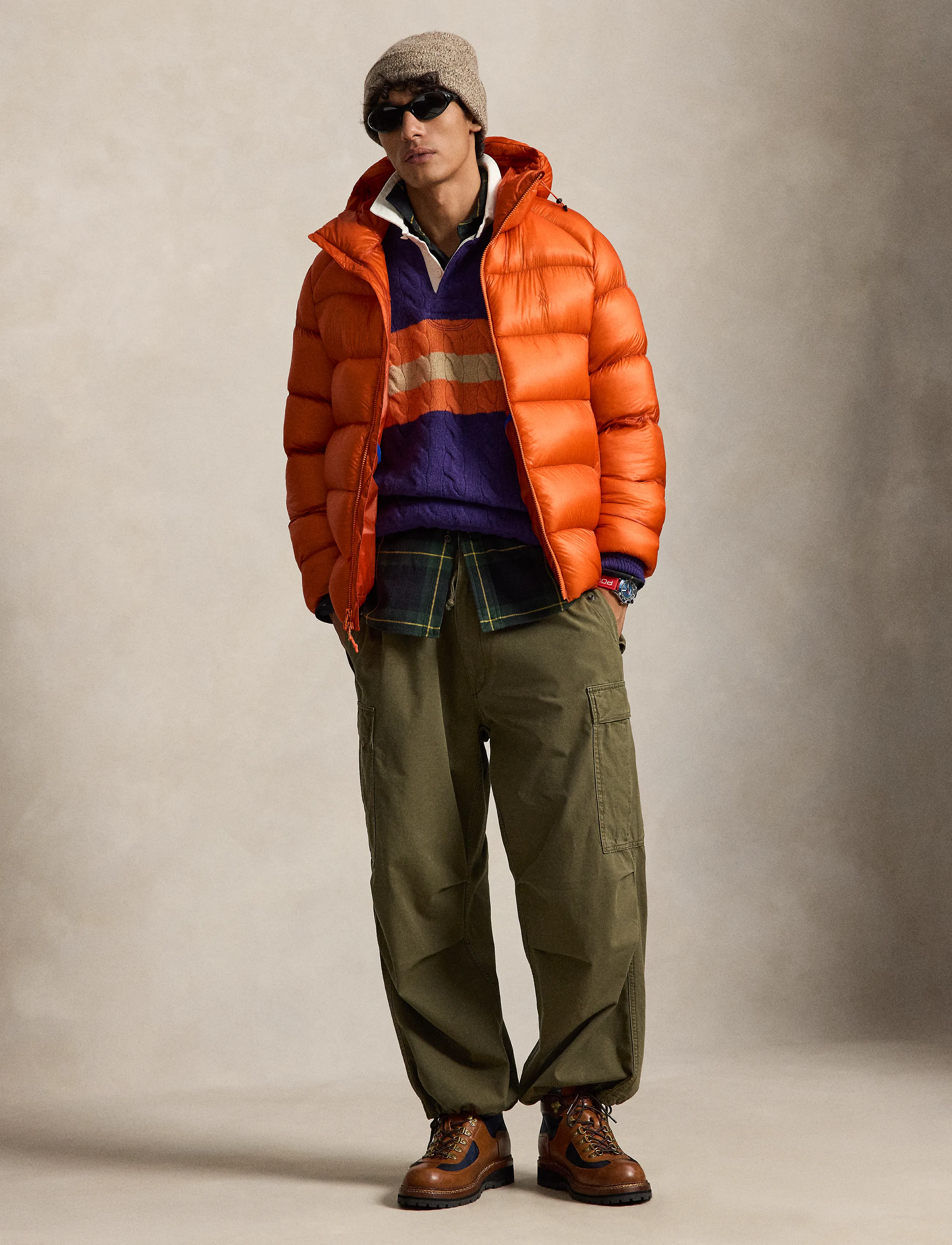 Polo Ralph Lauren - The Hawthorne Down Jacket - kurtki puchowe - coastal orange - 5