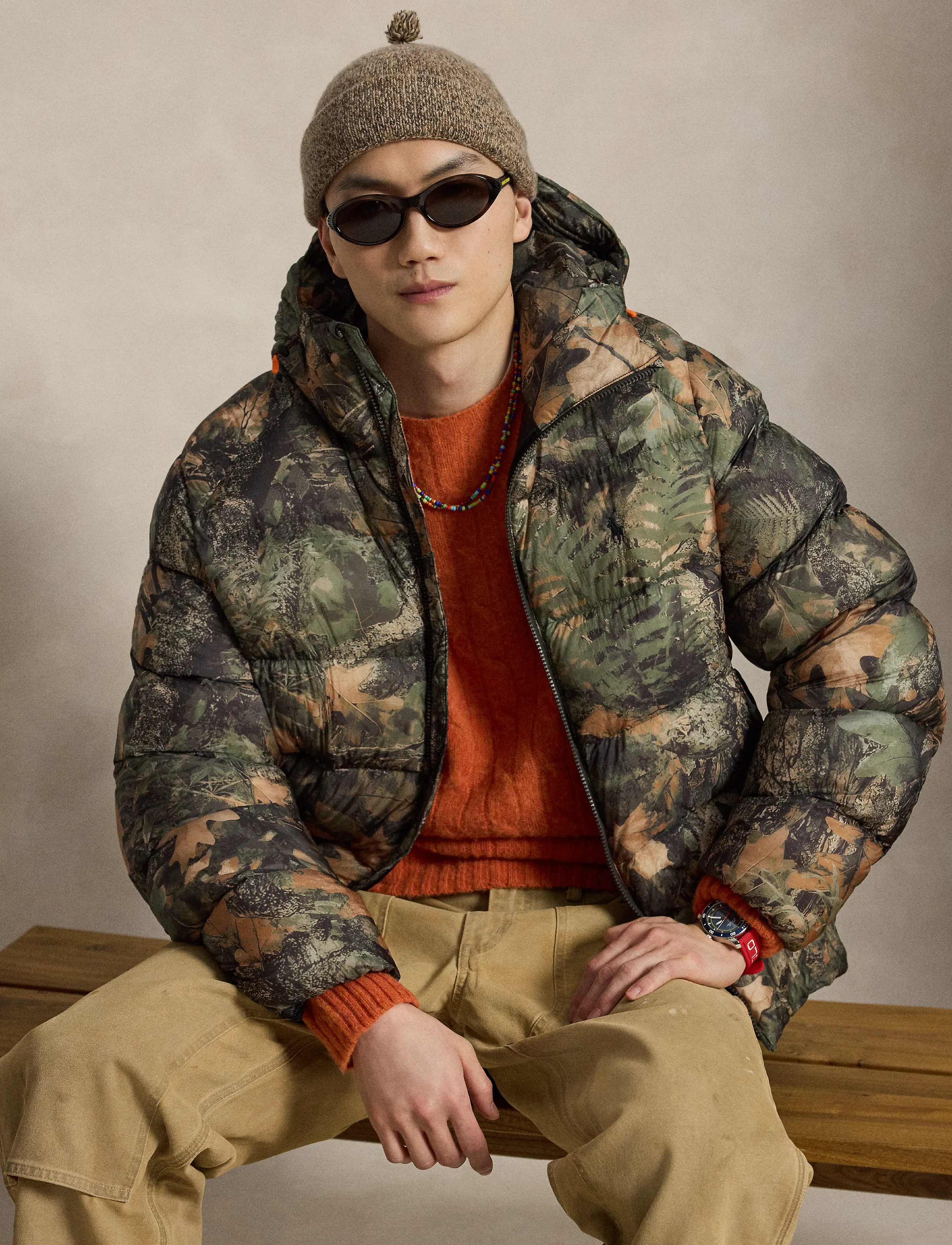 Polo Ralph Lauren The Hawthorne Forest-Print Down Jacket -  - undefined / undefined