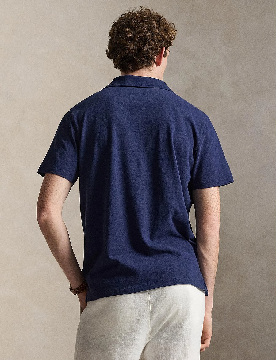 Polo Ralph Lauren - Standard Fit Cotton-Linen Polo Shirt - kurzärmelig - newport navy/navy - 3