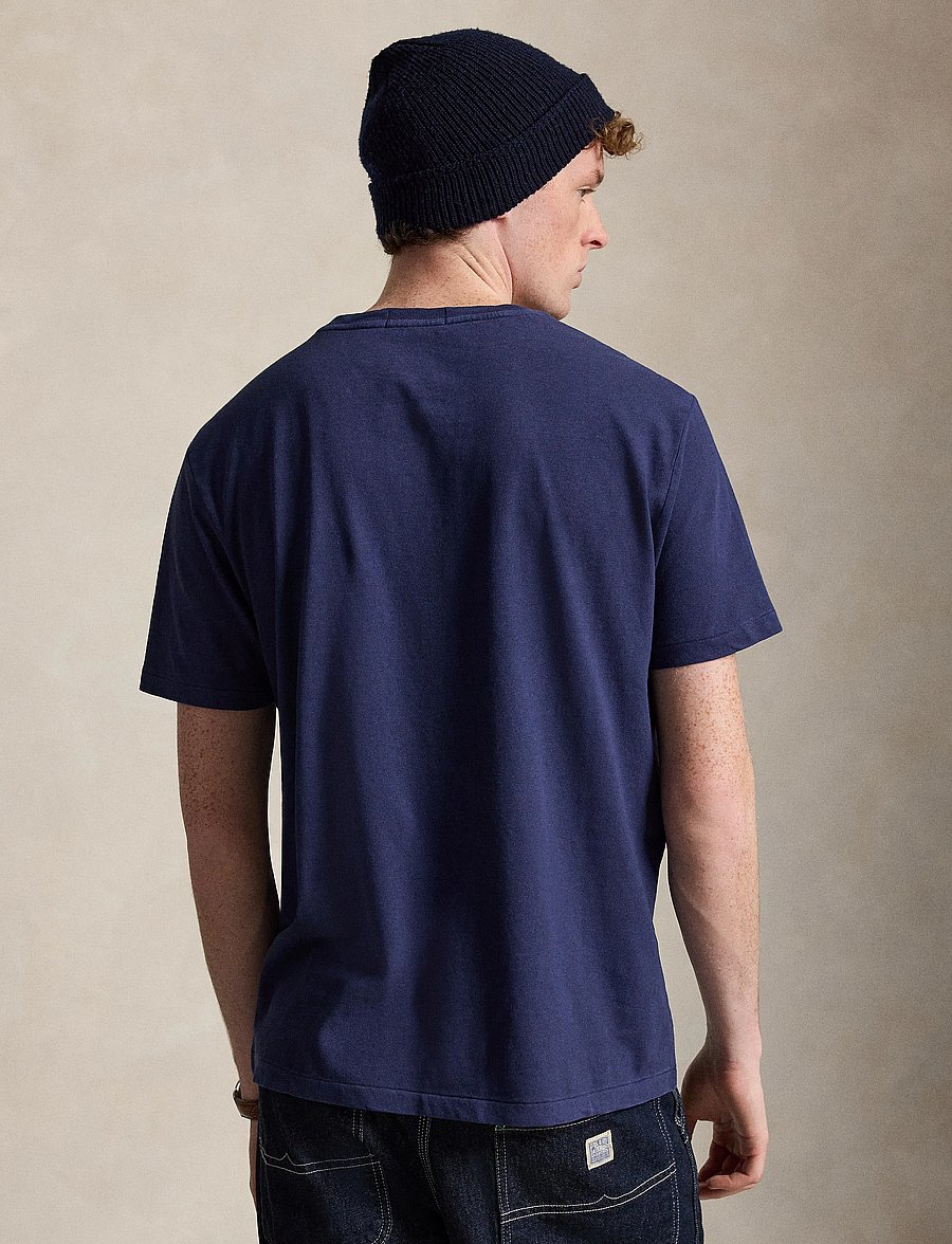 Polo Ralph Lauren - Standard Fit Cotton-Linen T-Shirt - kortærmede t-shirts - newport navy/navy - 3