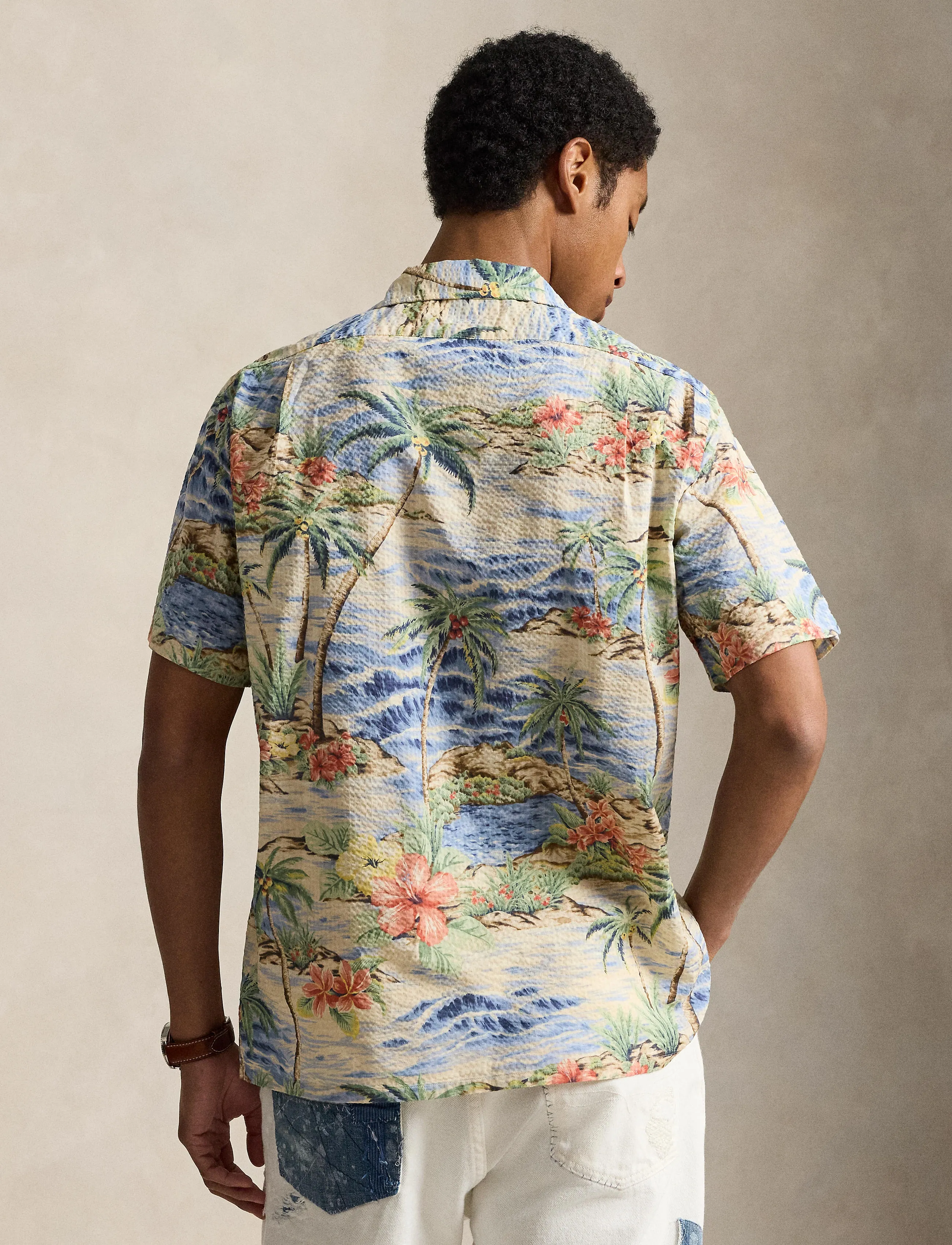 Polo Ralph Lauren - SEERSUCKER KNIT-WVN-SHIRT - basic skjorter - 7220 harbor cove - 5