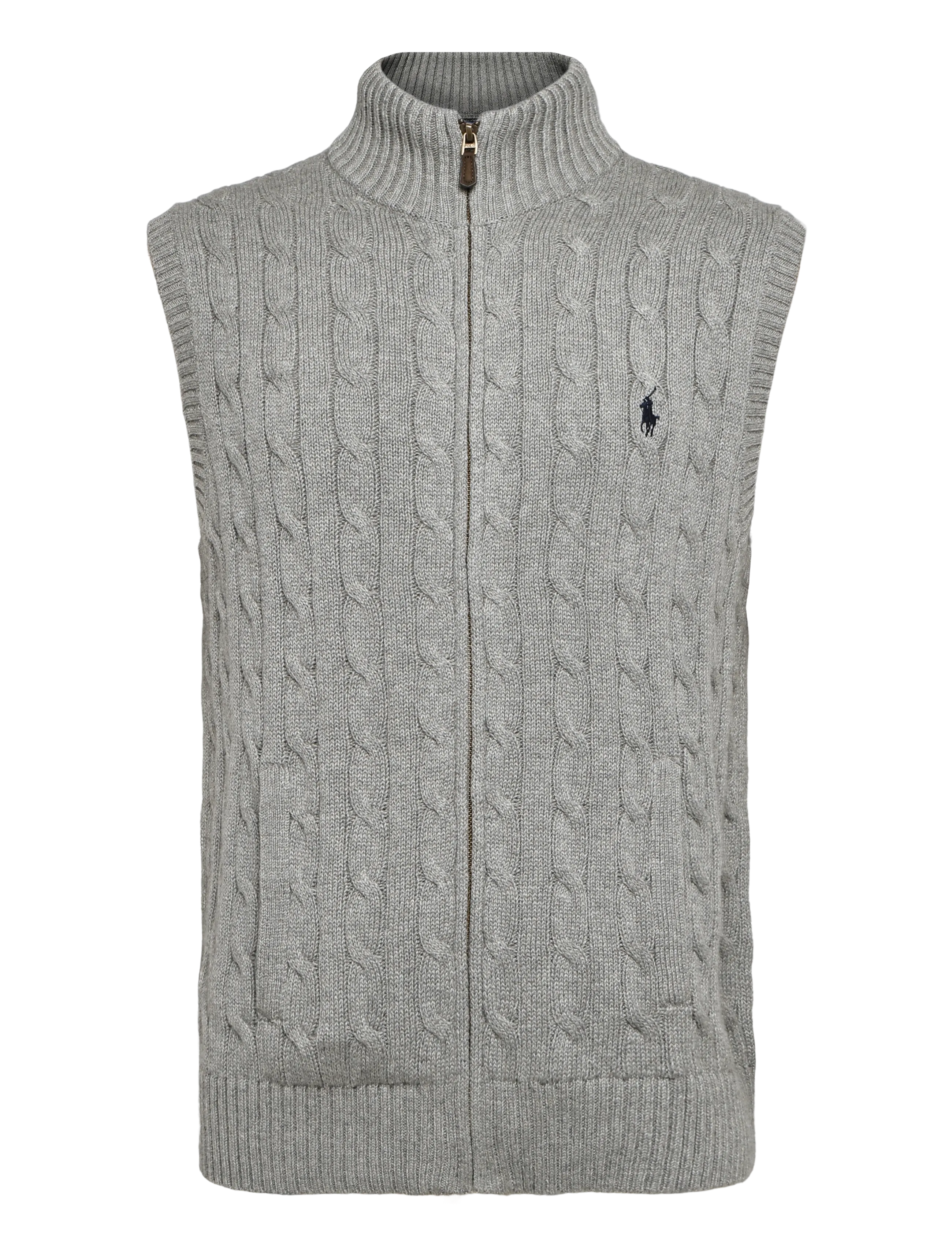 Cable-Knit Cotton Sweater Vest