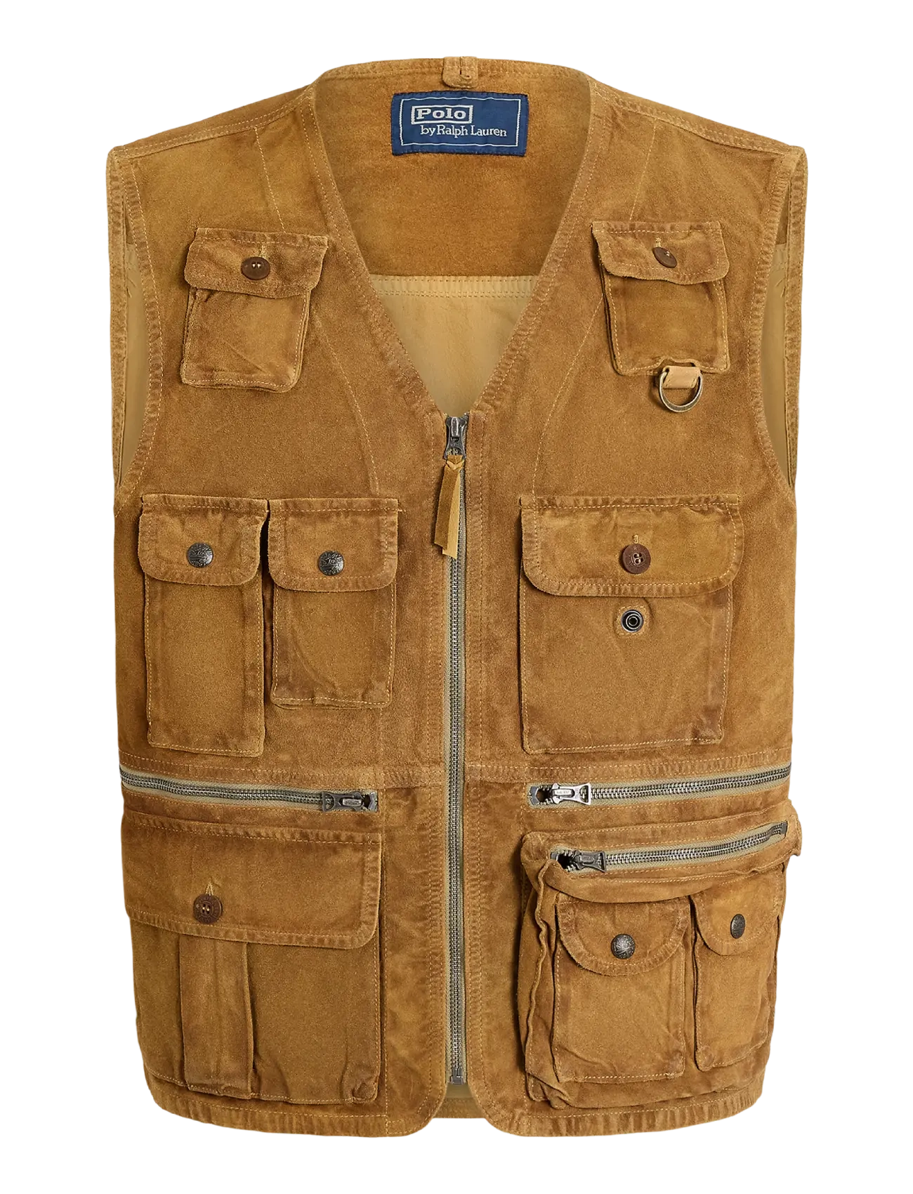 Polo Ralph Lauren Suede Utility Vest - Shop by occasion - CAMEL / brown
