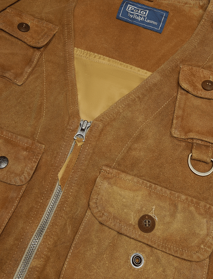 Polo Ralph Lauren - Suede Utility Vest - liemenės - camel - 2
