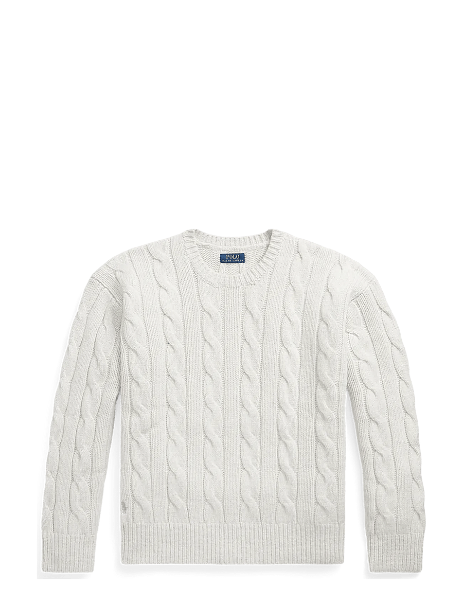 Polo Ralph Lauren - Relaxed Fit Cable-Knit Sweater - rundhals - dim grey heather - 0