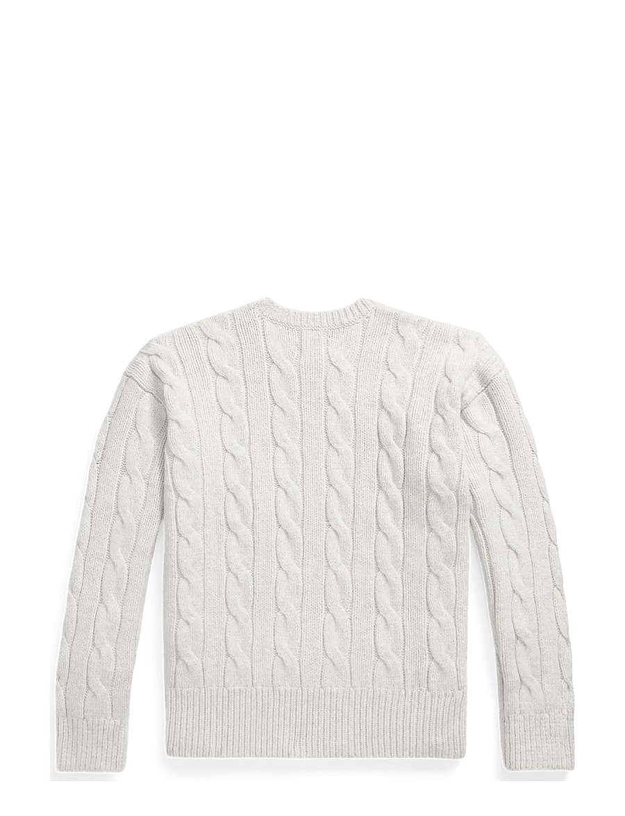 Polo Ralph Lauren - Relaxed Fit Cable-Knit Sweater - rundhals - dim grey heather - 1