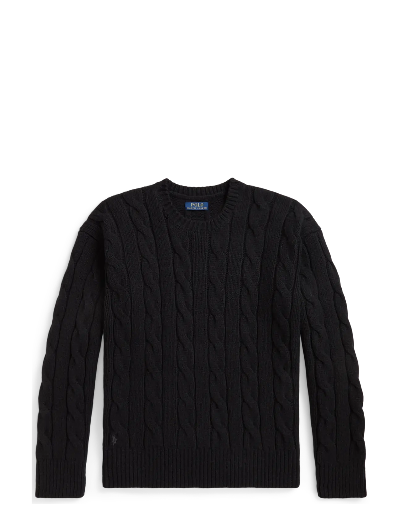 Polo Ralph Lauren 1/1-9 WOOL ALPACA-SWEATER-PULLOVER - Knitwear - POLO BLACK / black