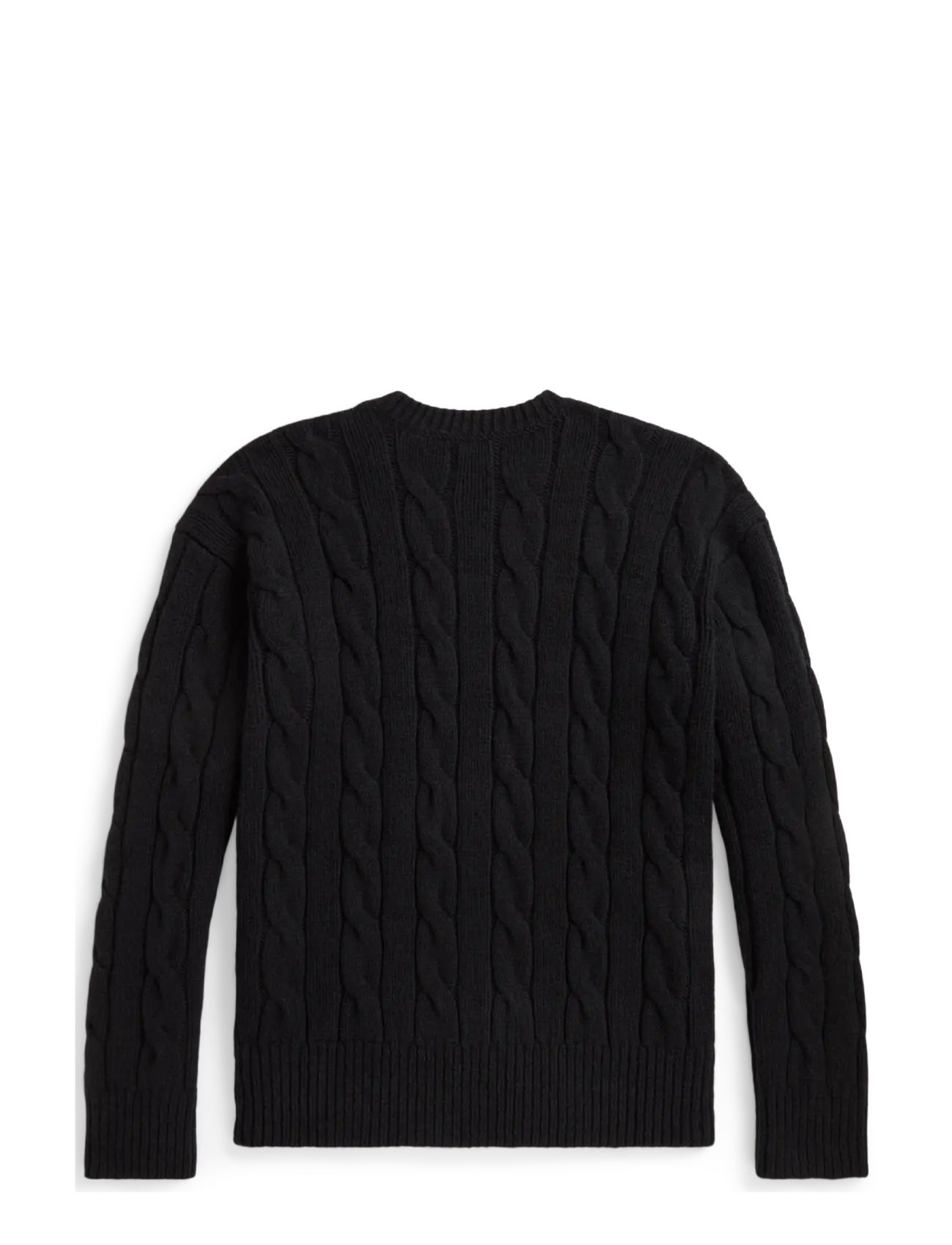 Polo Ralph Lauren - 1/1-9 WOOL ALPACA-SWEATER-PULLOVER - knitted round necks - polo black - 1