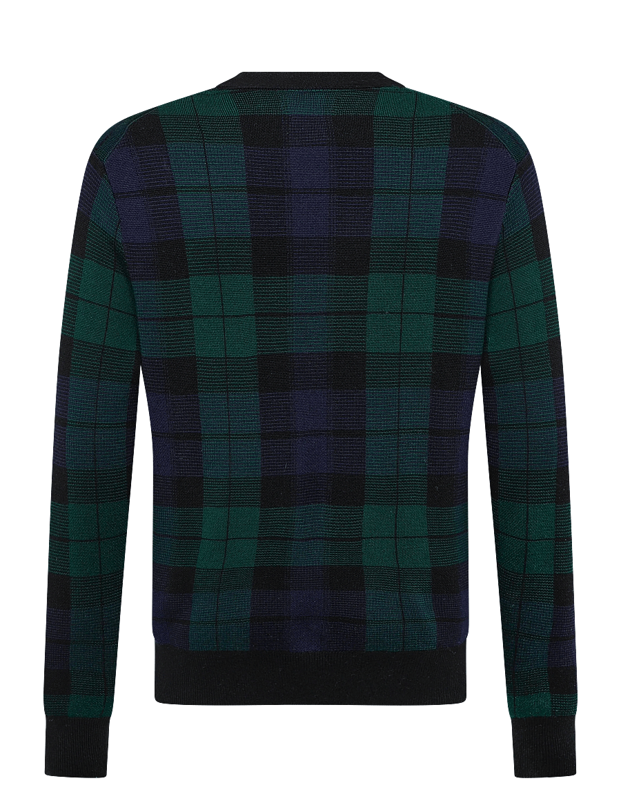Polo Ralph Lauren - Plaid Washable Wool Cardigan - cardigans - blackwatch combo - 2