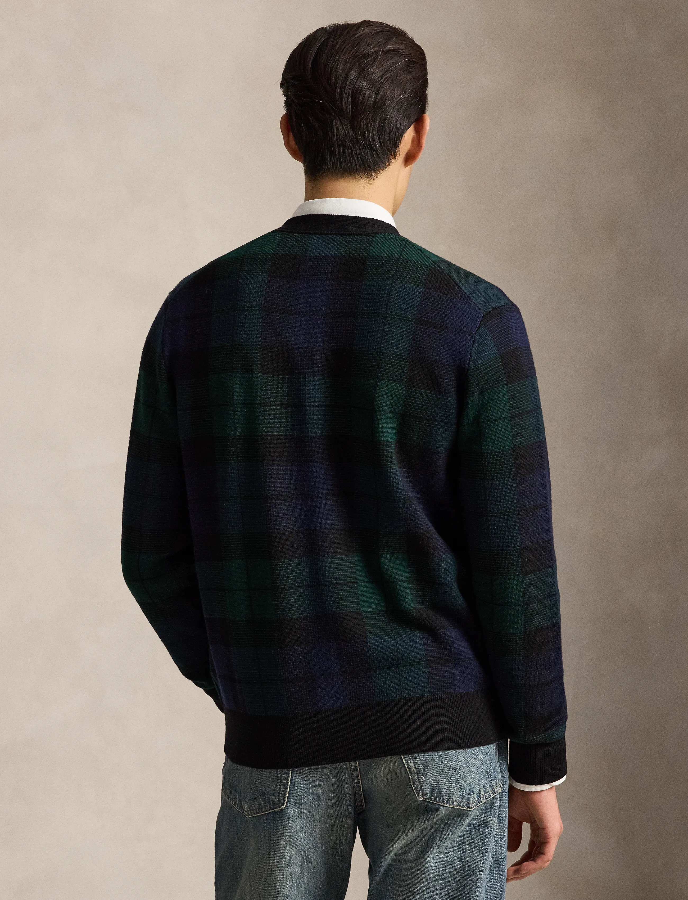 Polo Ralph Lauren - Plaid Washable Wool Cardigan - cardigans - blackwatch combo - 2
