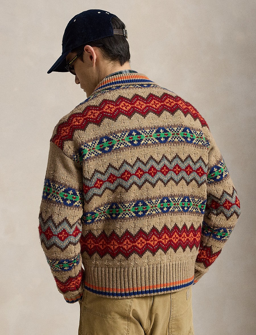 Polo Ralph Lauren - Fair Isle Wool-Blend Polo-Collar Sweater - tan multi - 2