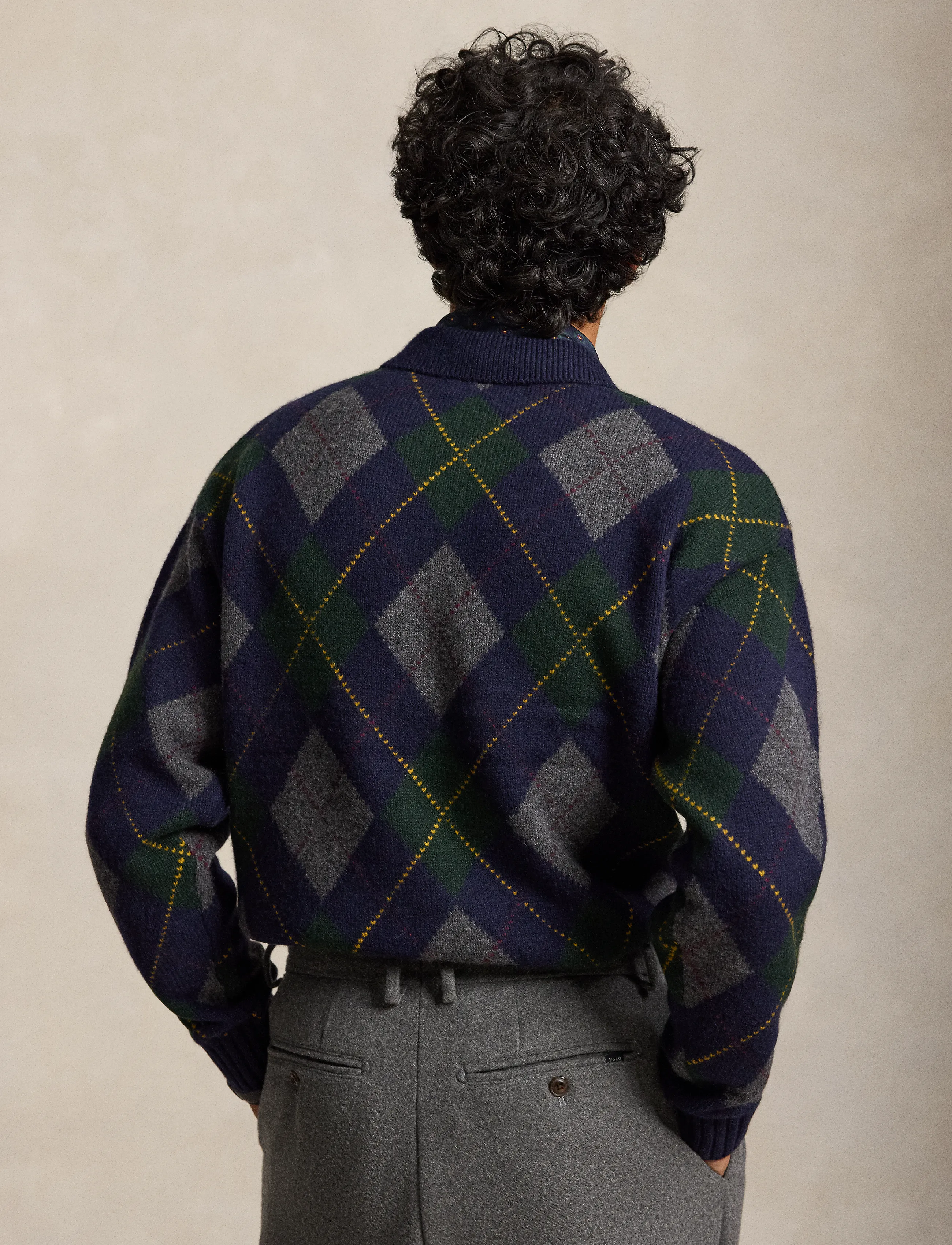 Polo Ralph Lauren Relaxed Fit Argyle Wool-Mohair Sweater stickade tröjor herr – bild 2