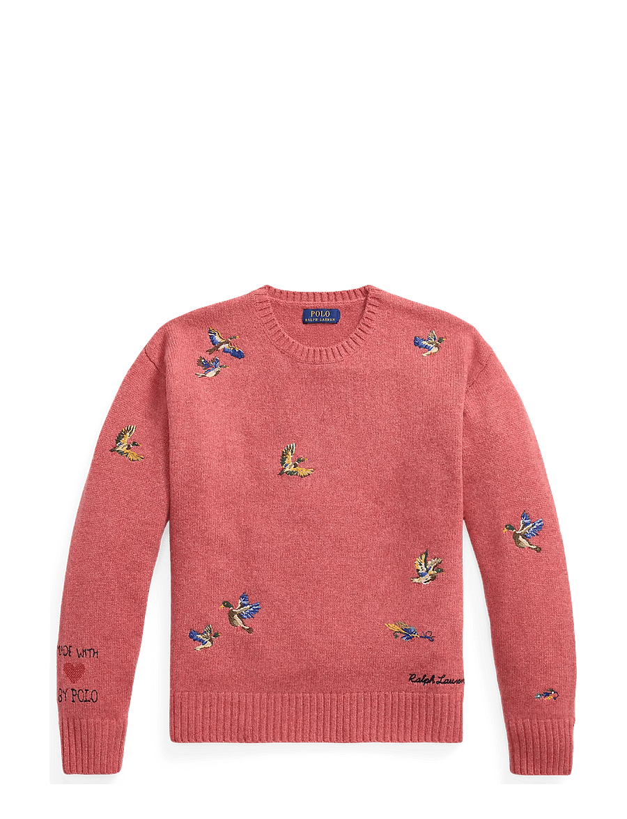Polo Ralph Lauren - Relaxed Fit Wool-Alpaca Sweater - Ümmarguse kaelusega kudumid - capsaicin red hth - 0