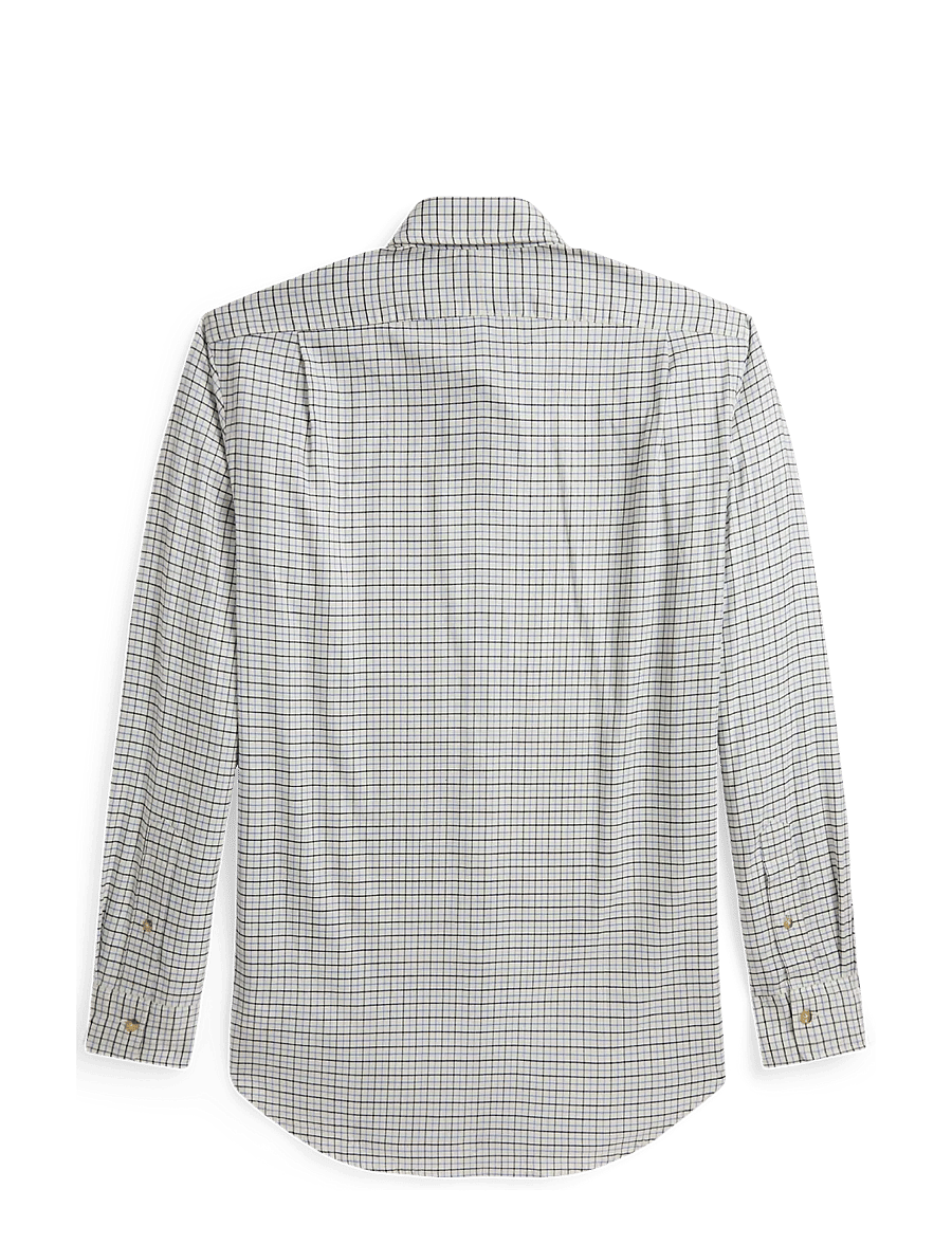 Polo Ralph Lauren - Classic Fit Tattersall Twill Shirt - 7456a off white b - 1