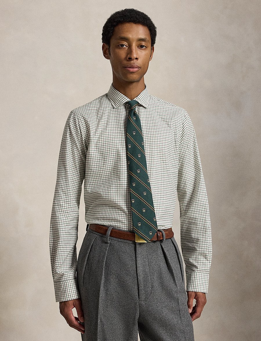 Polo Ralph Lauren - Classic Fit Tattersall Twill Shirt - rutede skjorter - 7456b off white g - 1