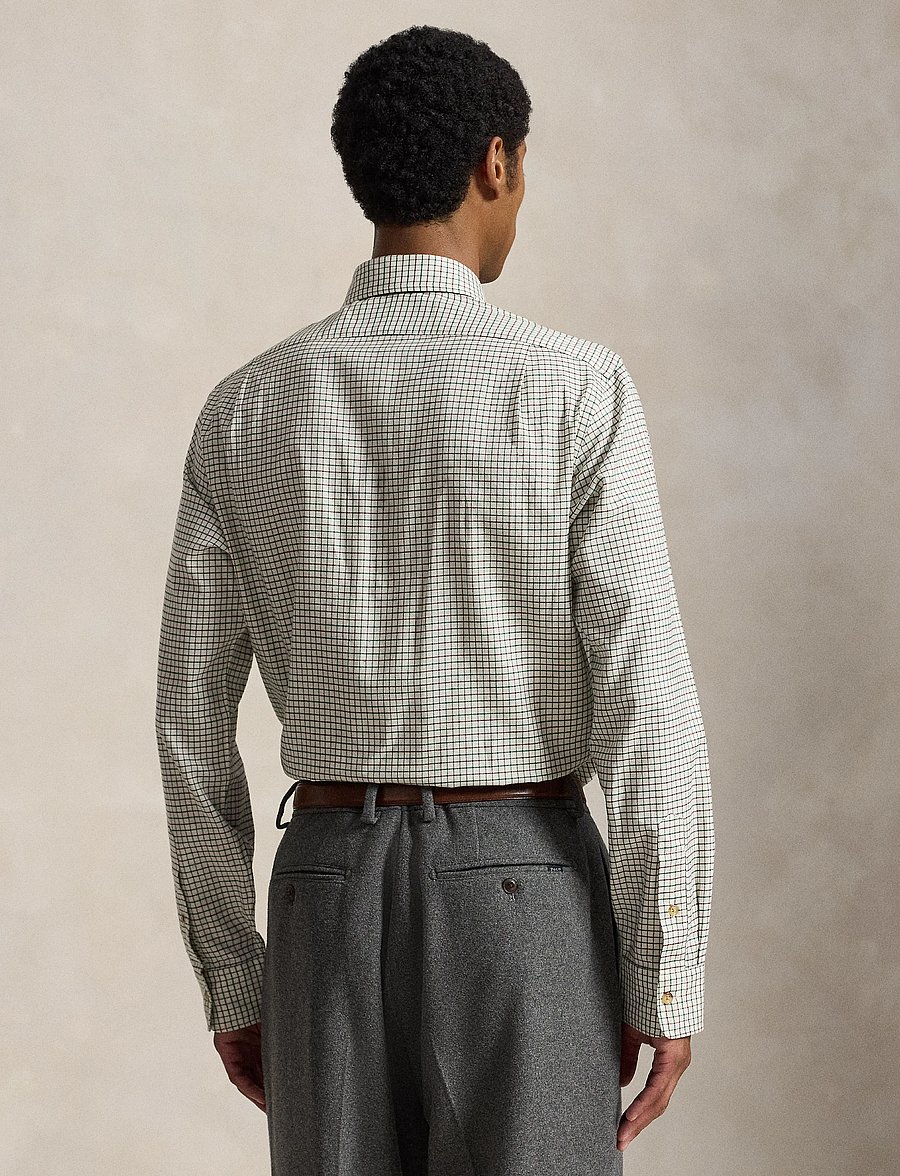 Polo Ralph Lauren - Classic Fit Tattersall Twill Shirt - rutede skjorter - 7456b off white g - 4