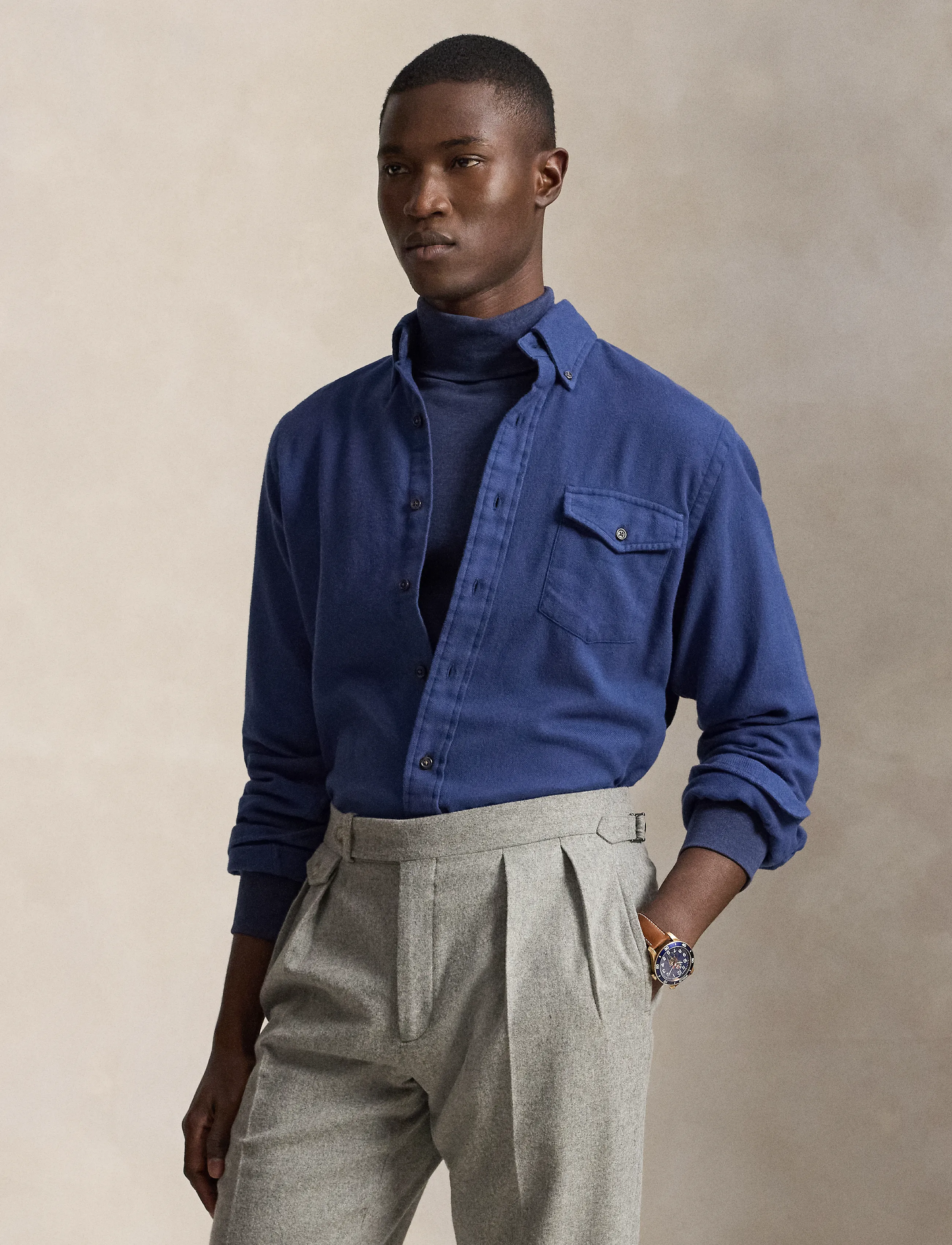 Polo Ralph Lauren - Classic Fit Twill Shirt - vabaajasärgid - light navy - 0