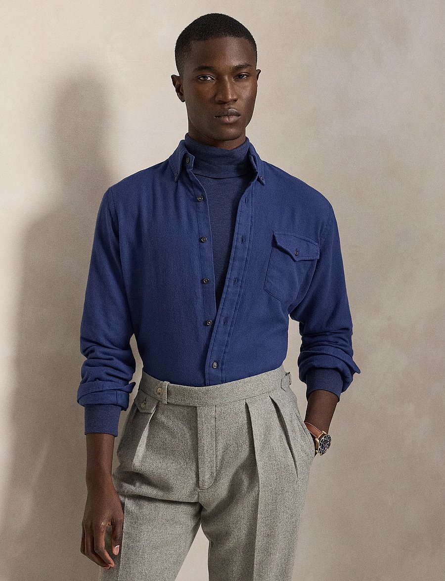 Polo Ralph Lauren - Classic Fit Twill Shirt - vabaajasärgid - light navy - 5