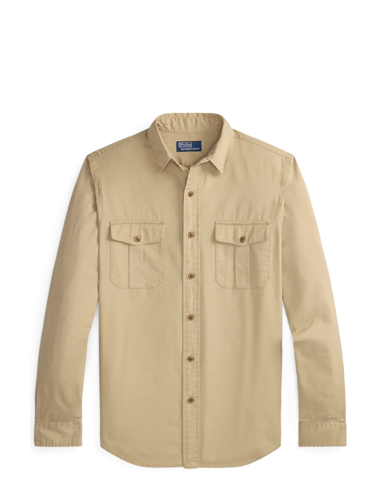 Polo Ralph Lauren - Classic Fit Washed Chino Workshirt - basic skjorter - vintage khaki - 1