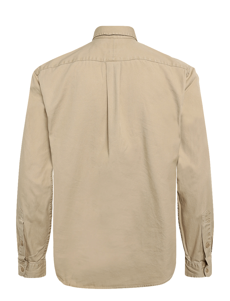 Polo Ralph Lauren - Classic Fit Washed Chino Workshirt - basic shirts - vintage khaki - 3