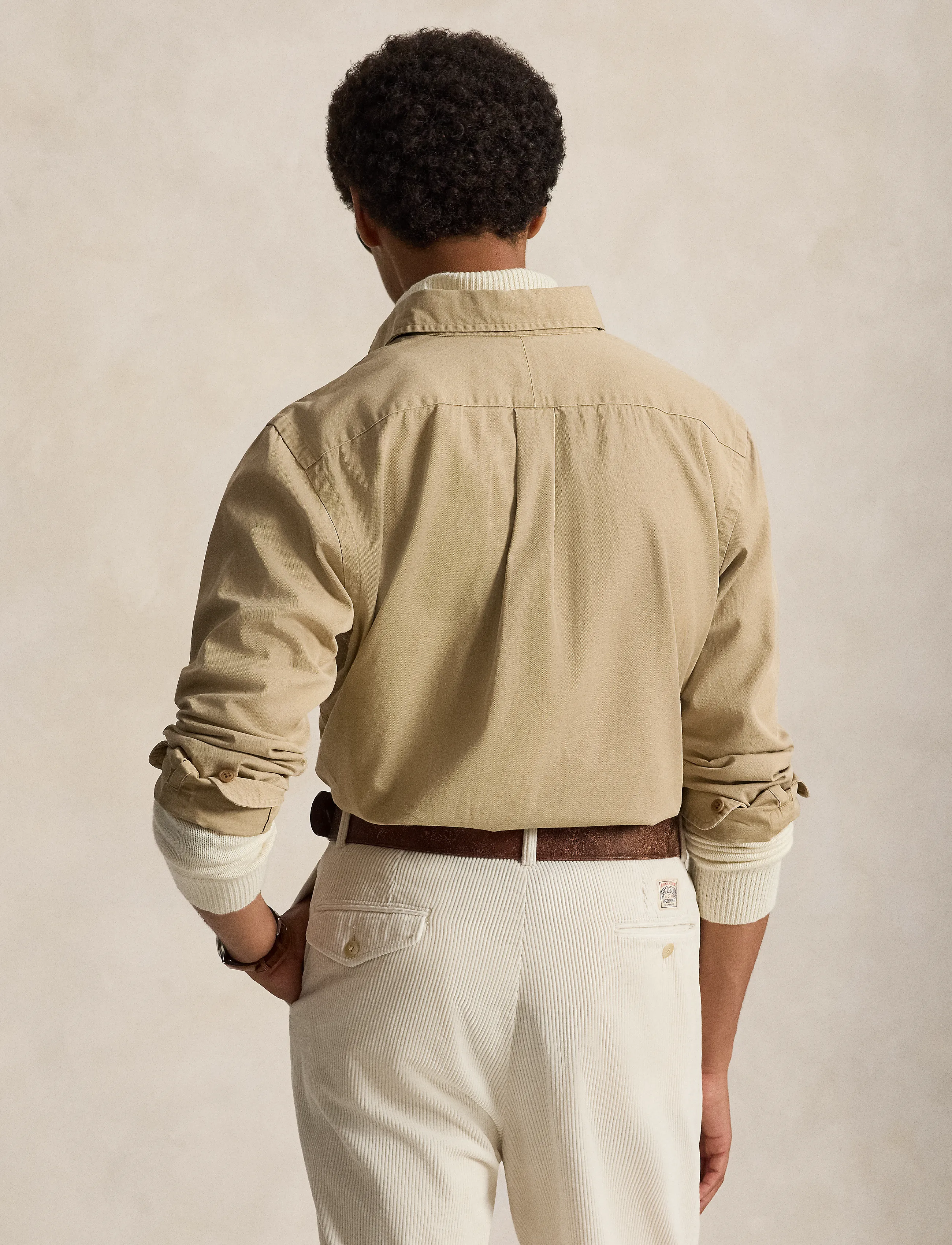 Polo Ralph Lauren - Classic Fit Washed Chino Workshirt - basic skjorter - vintage khaki - 2