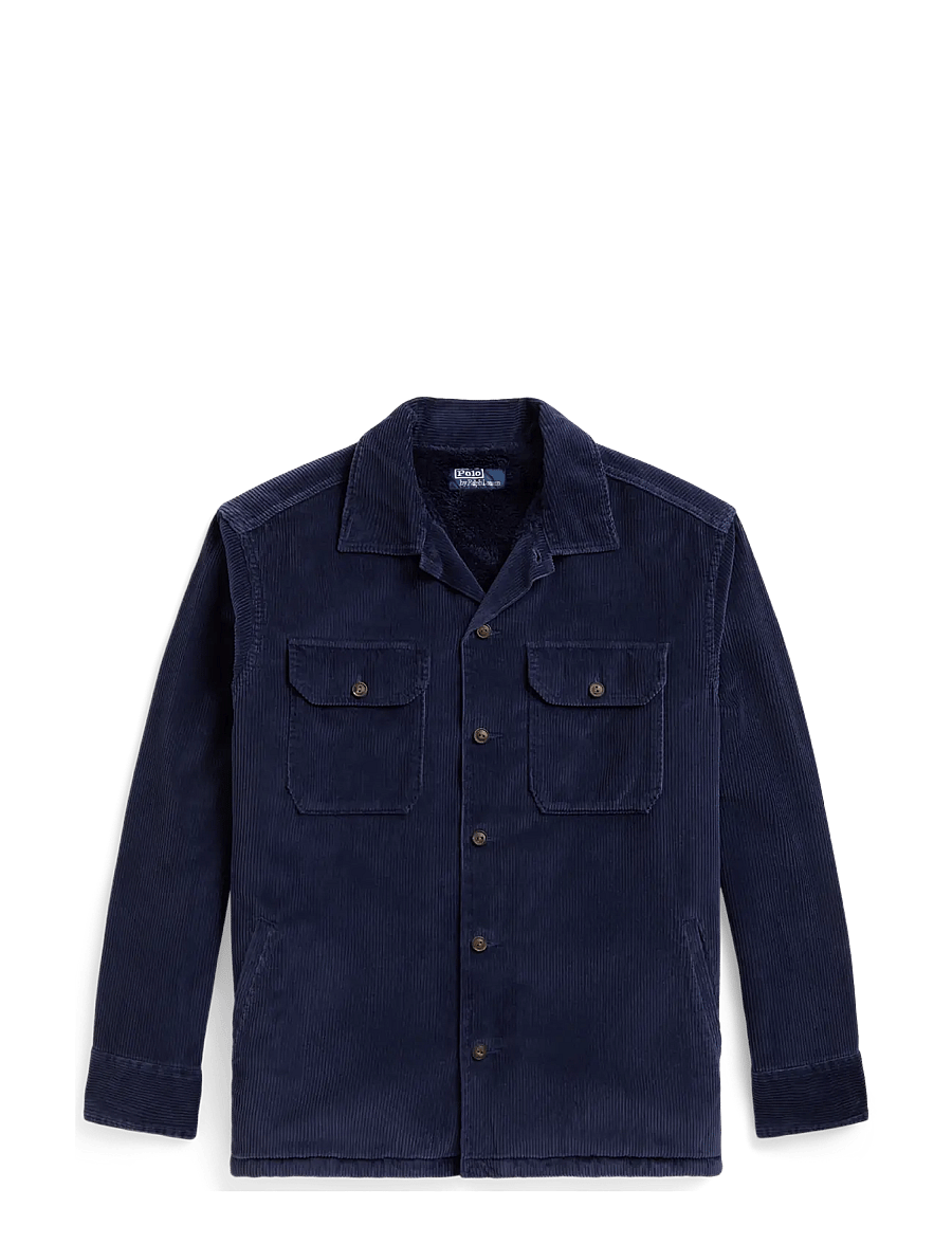 Polo Ralph Lauren - Fleece-Lined Corduroy Overshirt - Überhemden - newport navy - 0