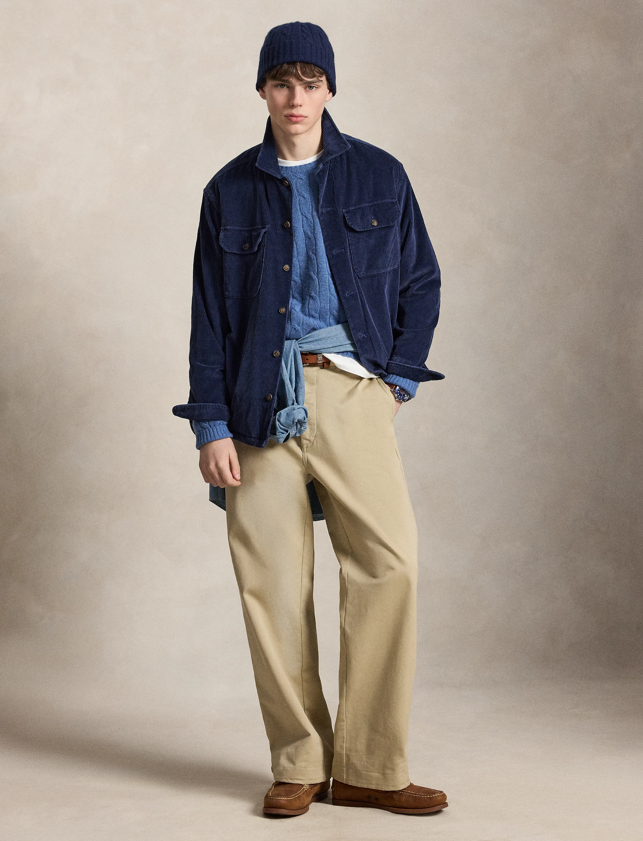 Polo Ralph Lauren - Fleece-Lined Corduroy Overshirt - Überhemden - newport navy - 5