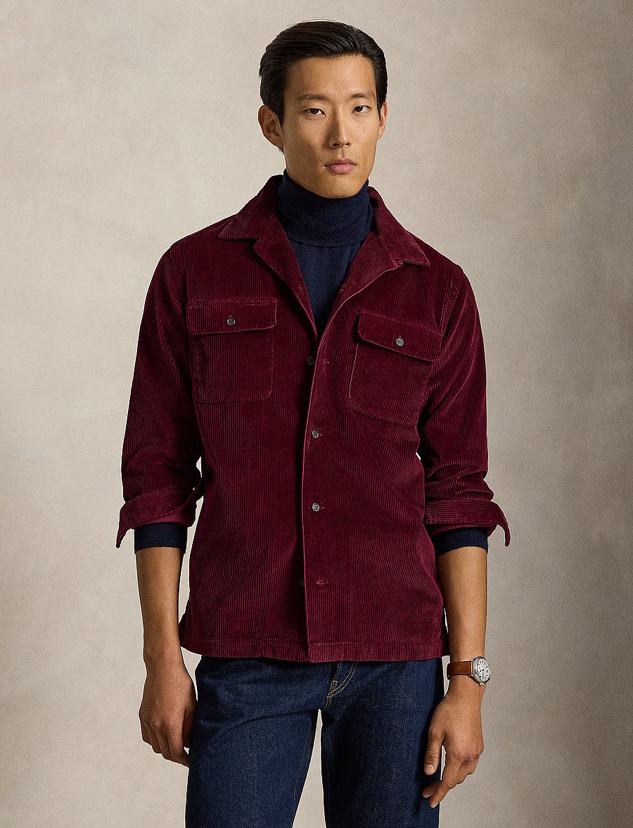 Polo Ralph Lauren - Classic Fit Corduroy Camp Shirt - basic skjortor - classic wine - 5