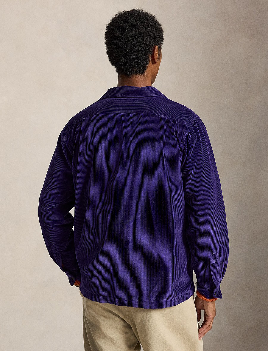 Polo Ralph Lauren - Classic Fit Corduroy Camp Shirt - basic shirts - medieval purple - 4