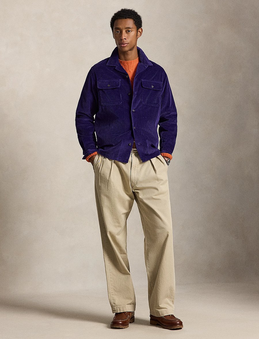 Polo Ralph Lauren - Classic Fit Corduroy Camp Shirt - basic shirts - medieval purple - 5