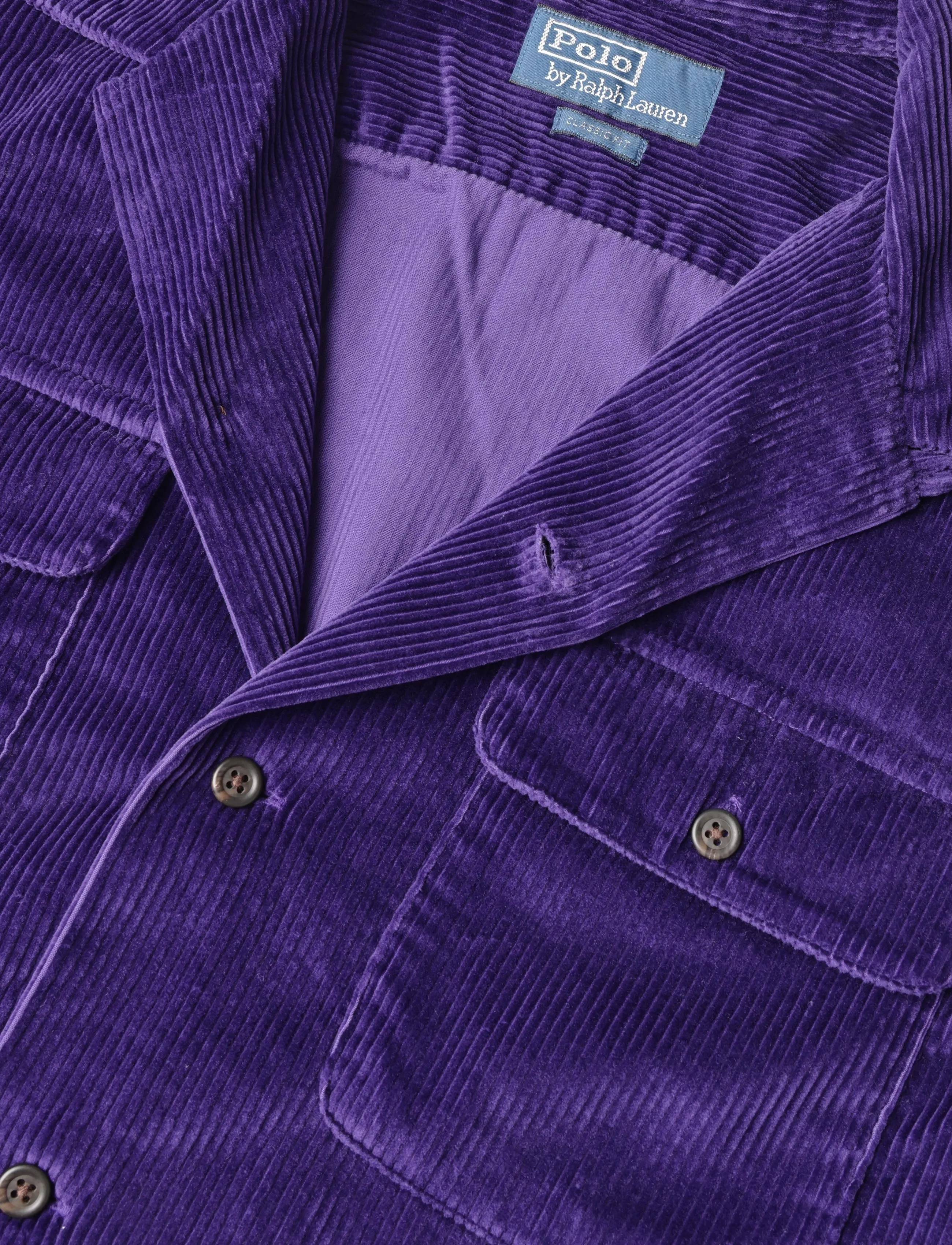 Polo Ralph Lauren - Classic Fit Corduroy Camp Shirt - tavalised t-särgid - medieval purple - 2